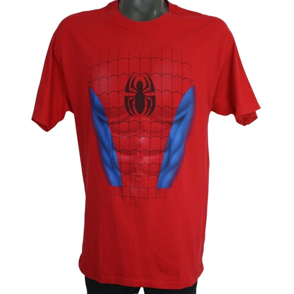 Universal Studios × Vintage VTG Spider-Man Muscle Suit Shirt Universal Islands Adventure Size US L / EU 52-54 / 3 - 1 Thumbnail
