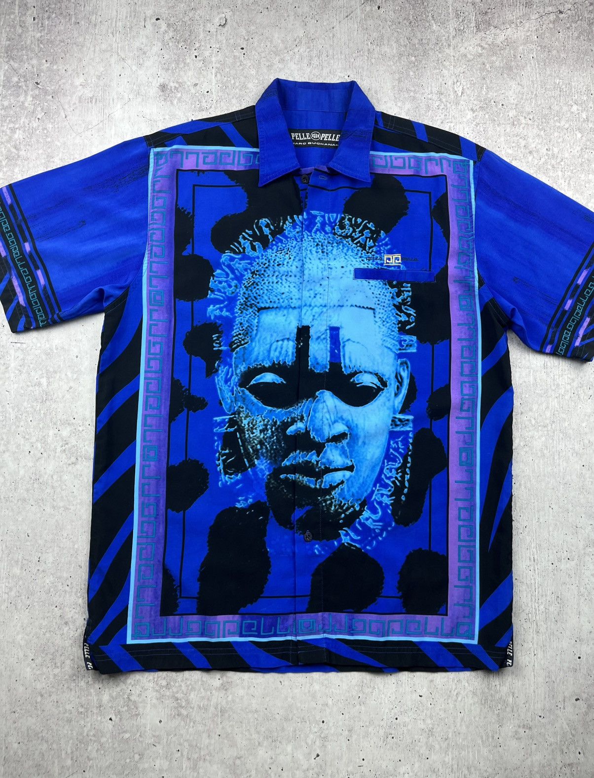 Pelle Pelle × Vintage Vintage Crazy Avant Garde Shirt Pelle Pelle Size US L / EU 52-54 / 3 - 3 Thumbnail