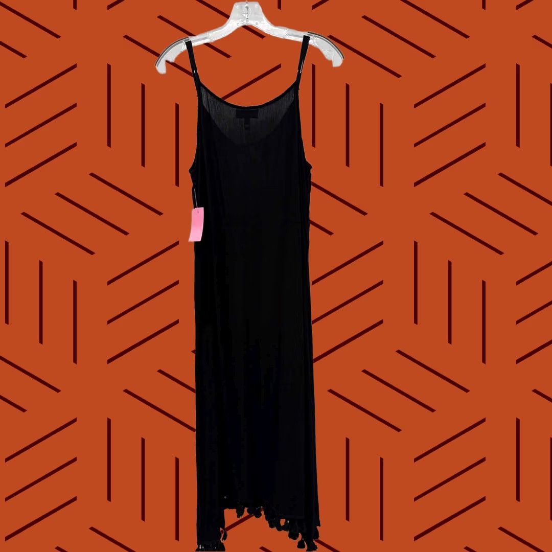 Vintage Gibson & Latimer Black Maxi Sleeveless Dress Large Size L / US 10 / IT 46 - 1 Thumbnail