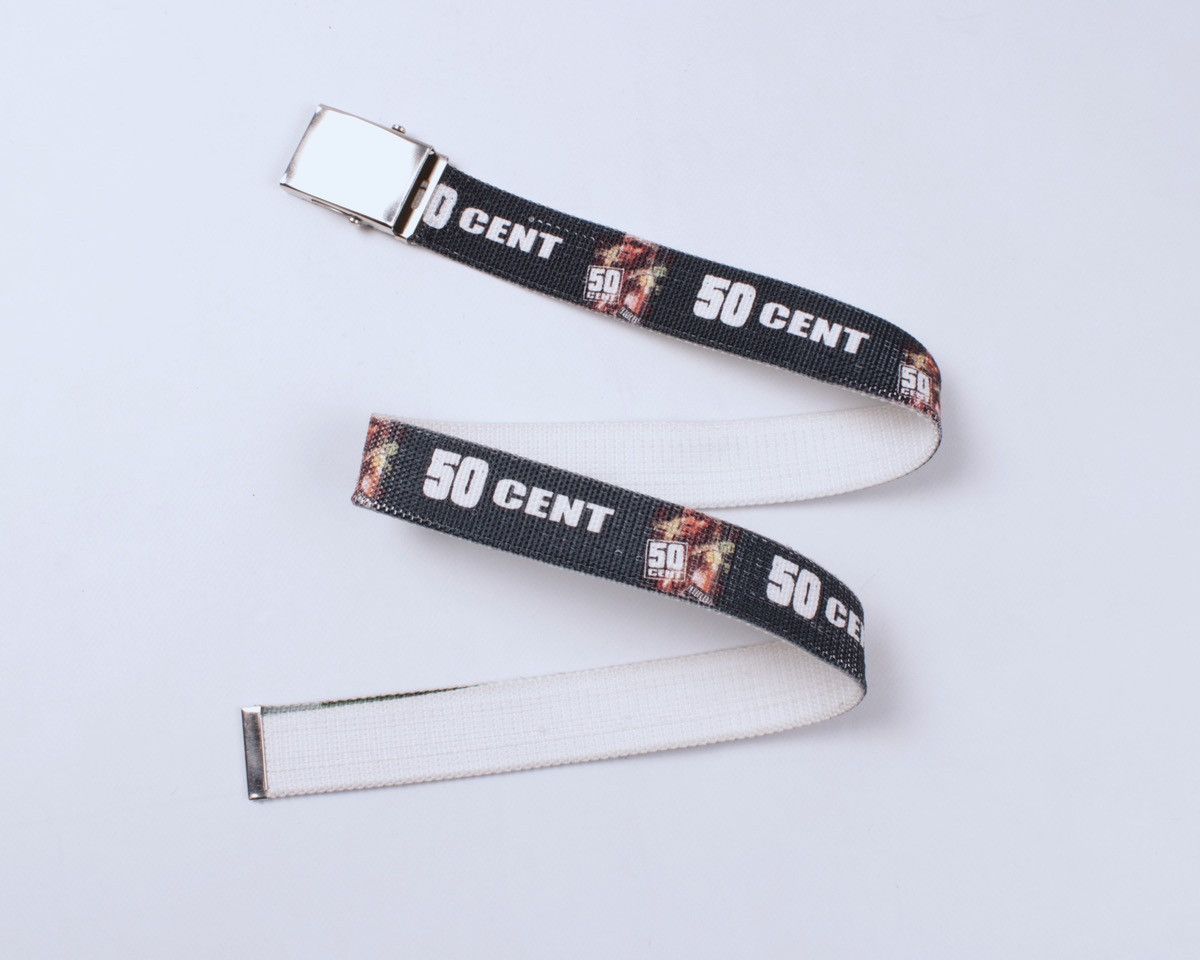50 Cent × Vintage Vintage 50 CENT Rapper Printed Belt G-UNIT Size ONE SIZE - 3 Thumbnail