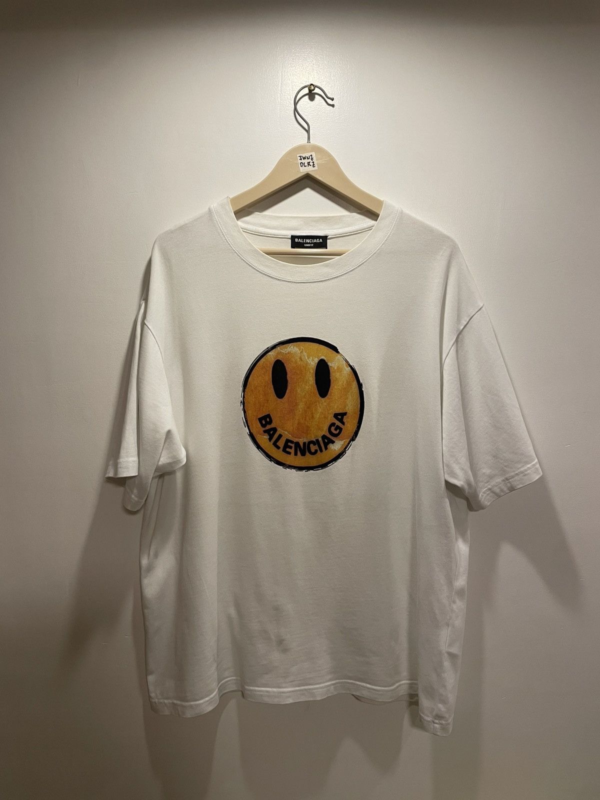 Balenciaga Balenciaga Unfit Smiley Printed Cotton Tee Size US S / EU 44-46 / 1 - 1 Thumbnail