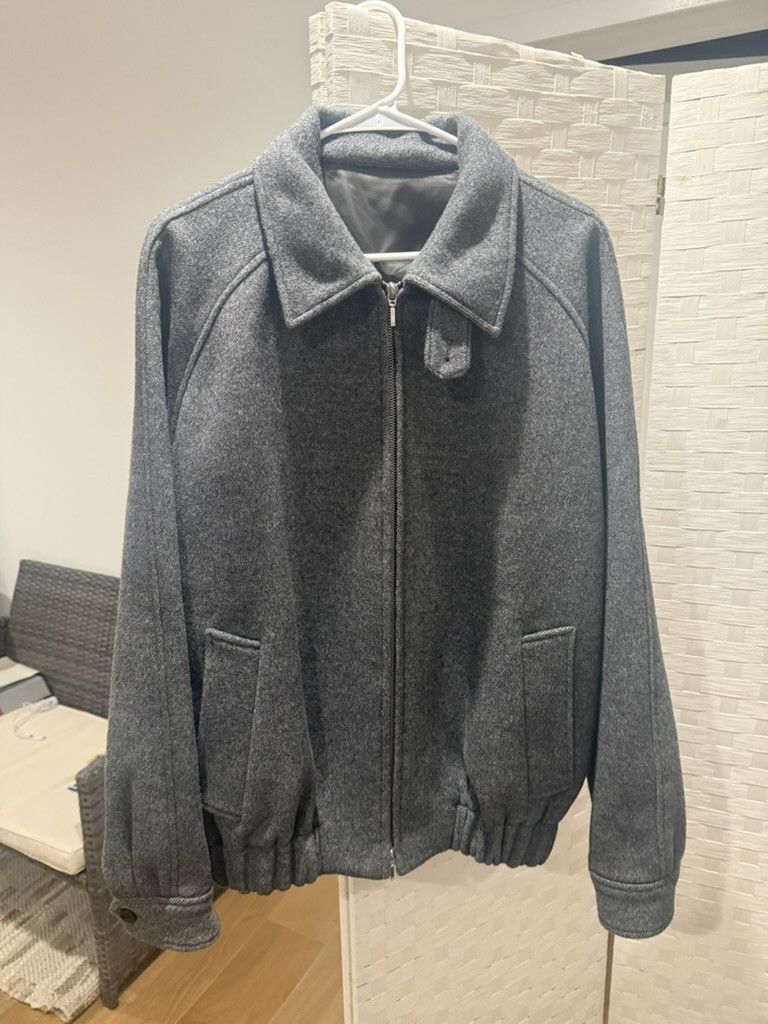 Other Blankroom Korean Wool / Cashmere Melange Gray Blouson Jacket Size US L / EU 52-54 / 3 - 1 Thumbnail