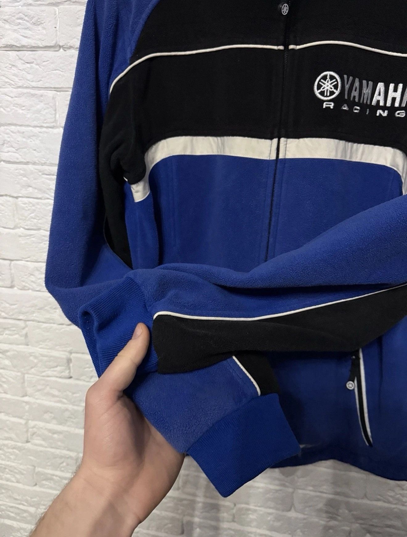 Yamaha Yamaha Racing Paddock Fleece Bomber Jacket Huge Logos Size US L / EU 52-54 / 3 - 12 Thumbnail