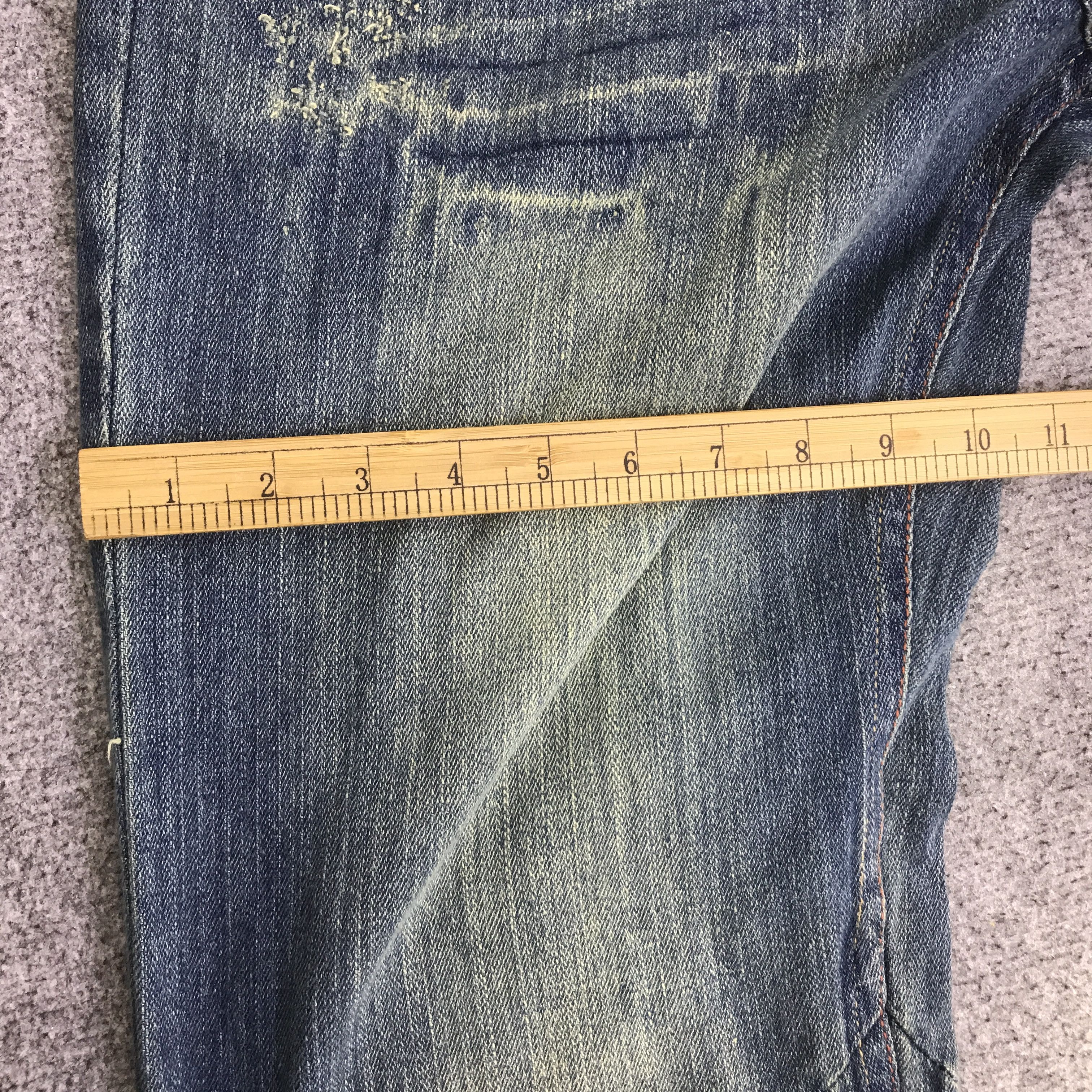 Japanese Brand GUMU BAGGY DENIM PANTS K133B10 Size US 33 - 9 Thumbnail