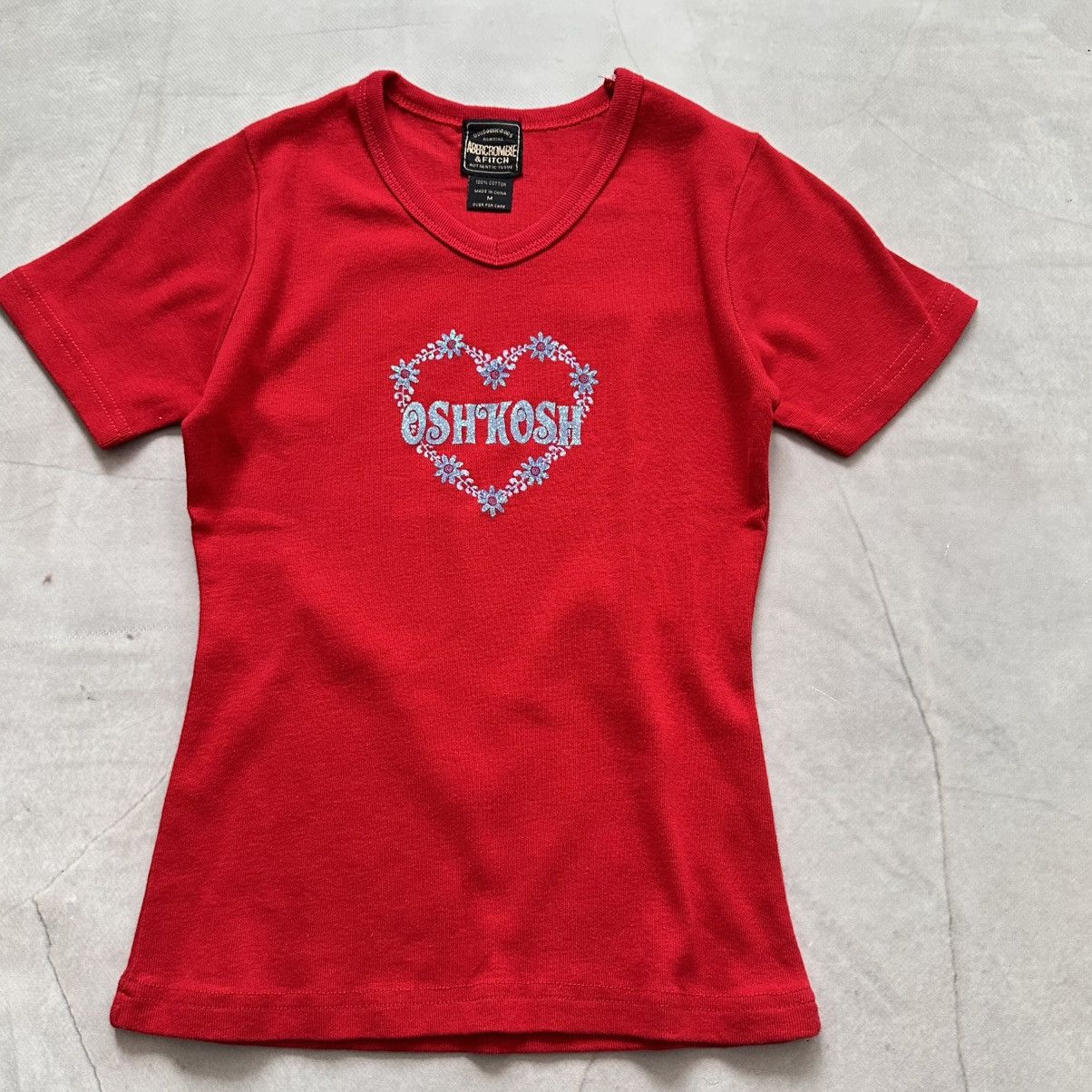 Hysteric Glamour Cute Floral Heart Abercrombie Fitch T Shirt Cop Copine Style Size M / US 6-8 / IT 42-44 - 2 Thumbnail