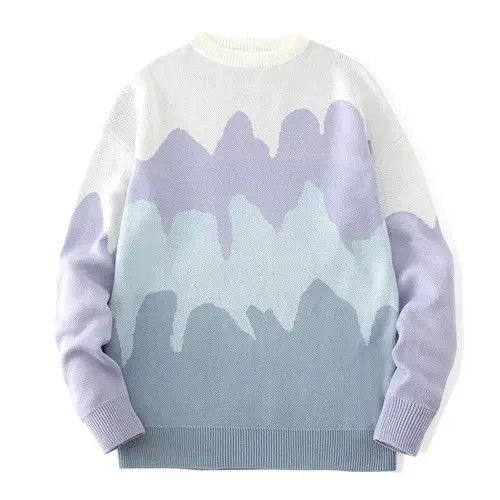 image of Multi Color Pallet Sweater in Light, Men's (Size Large)