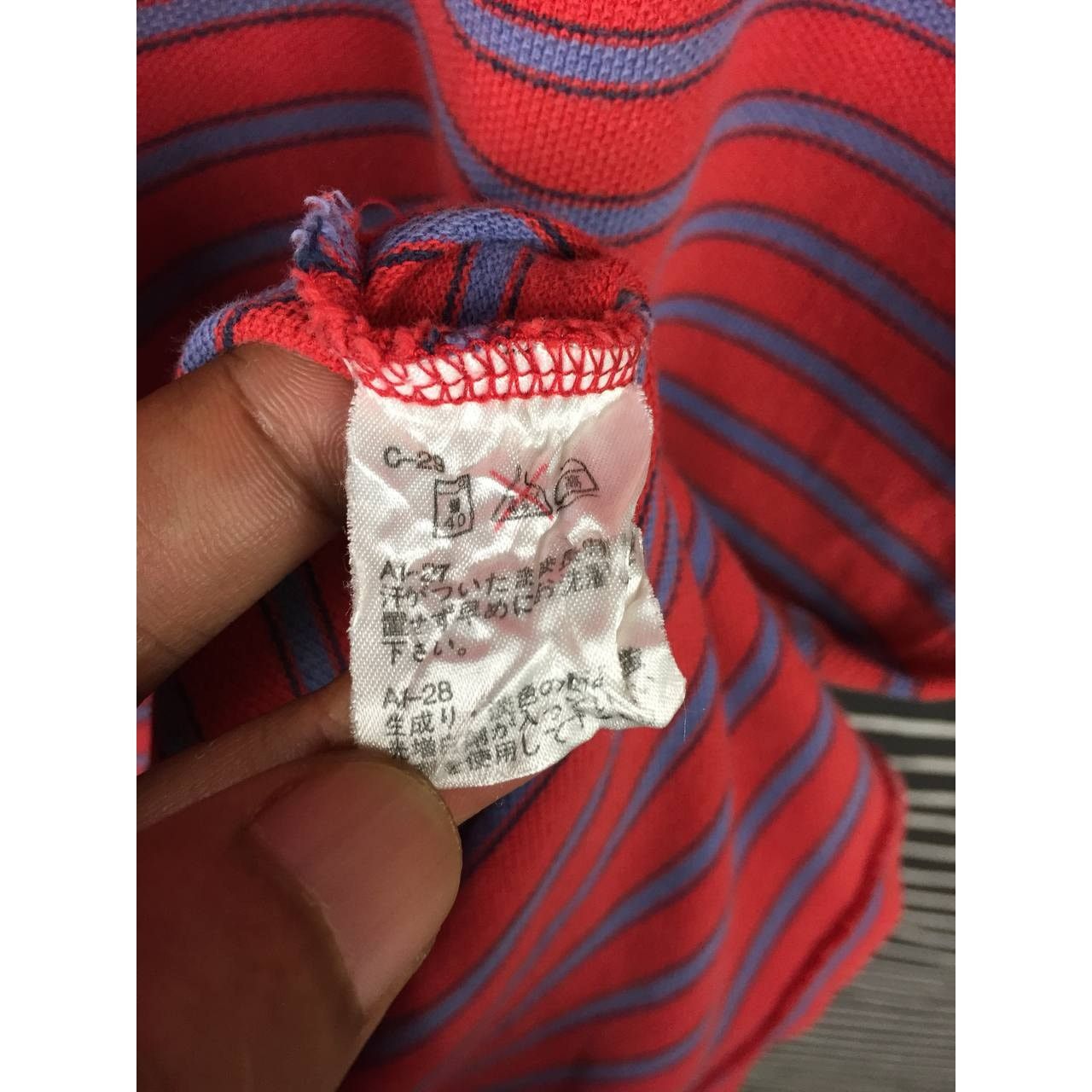 Polo Ralph Lauren × Vintage Vtg Polo Ralph Lauren Iconic Pony Logo Striped Polo Tee Size US L / EU 52-54 / 3 - 10 Thumbnail