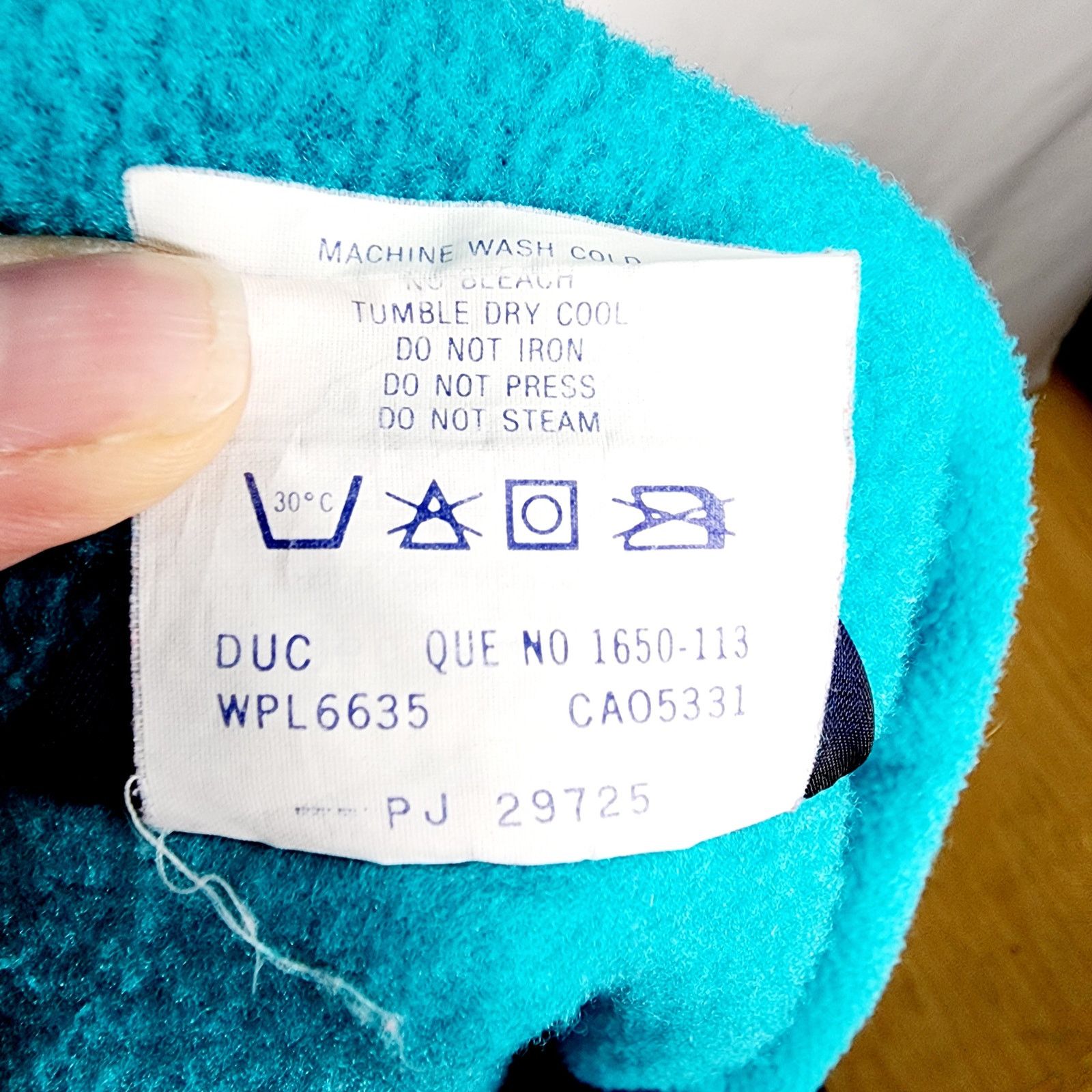 Other Vintage Woolrich Teal Zipper Front Long Sleeve Fleece Size L / US 10 / IT 46 - 5 Thumbnail