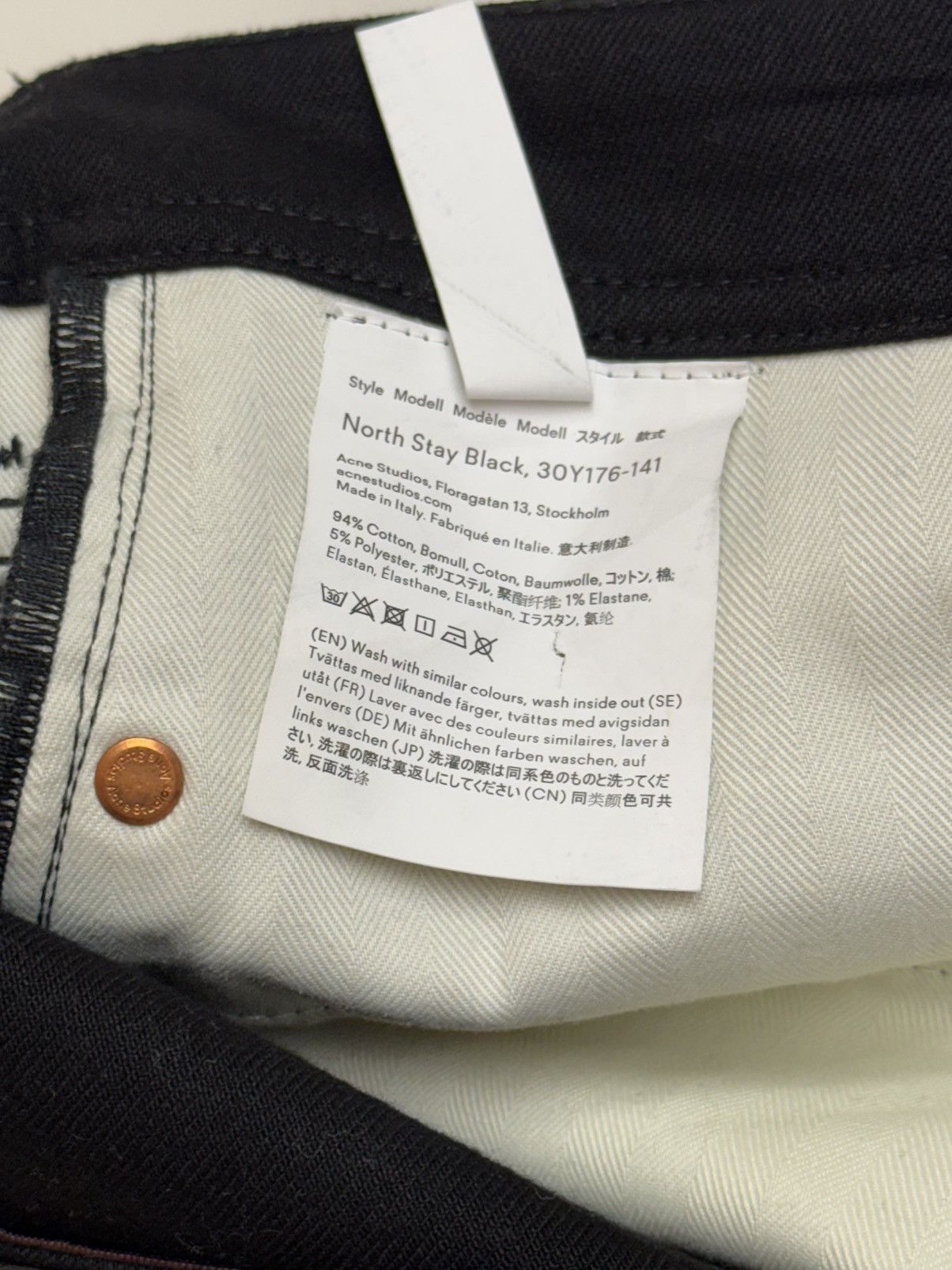 Acne Studios Acne Studios Cotton Jeans Black, 30Y176-141 stockholm Size US 31 - 7 Thumbnail