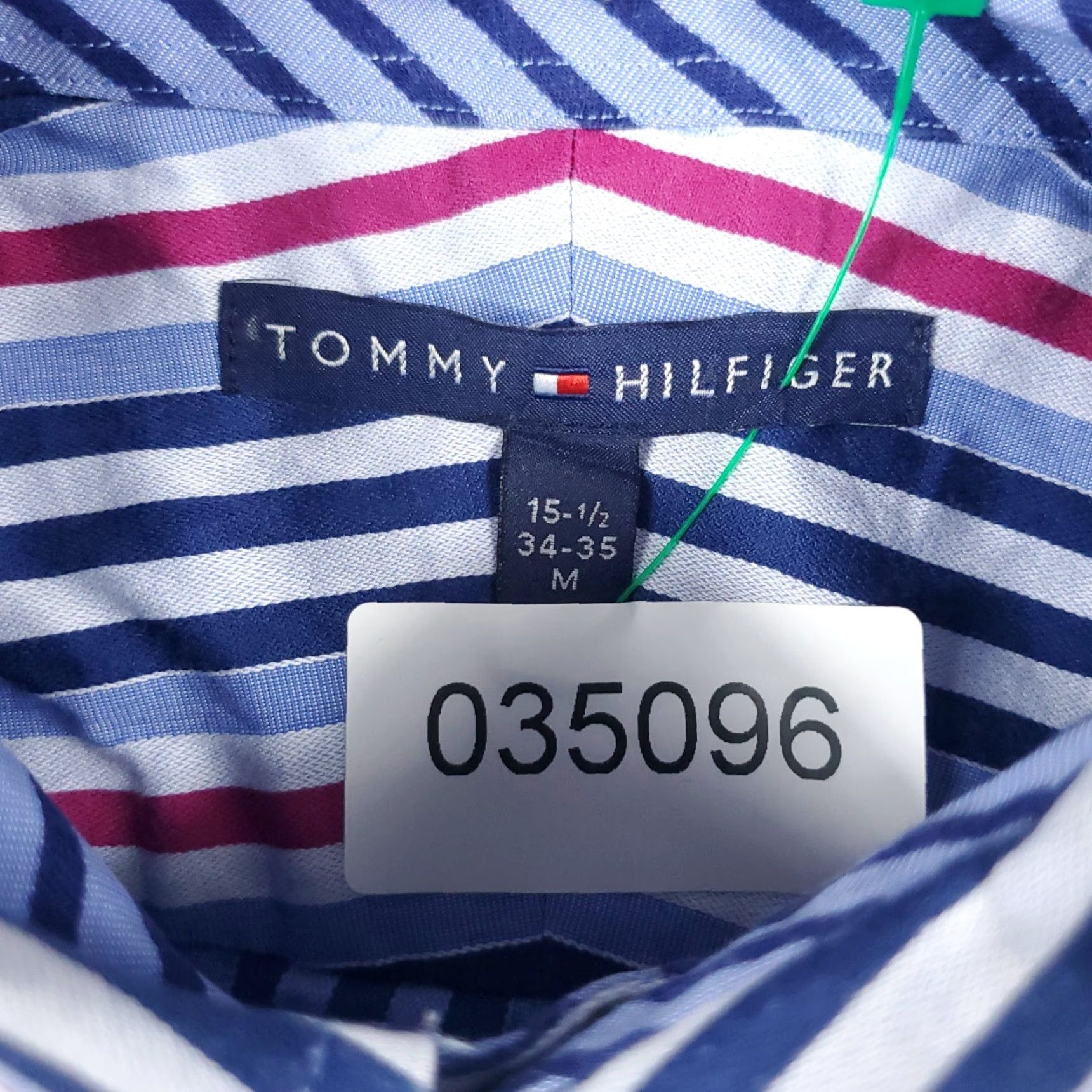 Tommy Hilfiger Tommy Hilfiger Blue Striped Button-Up Shirt Mens Medium Long Sleeve Casual Size US M / EU 48-50 / 2 - 6 Thumbnail