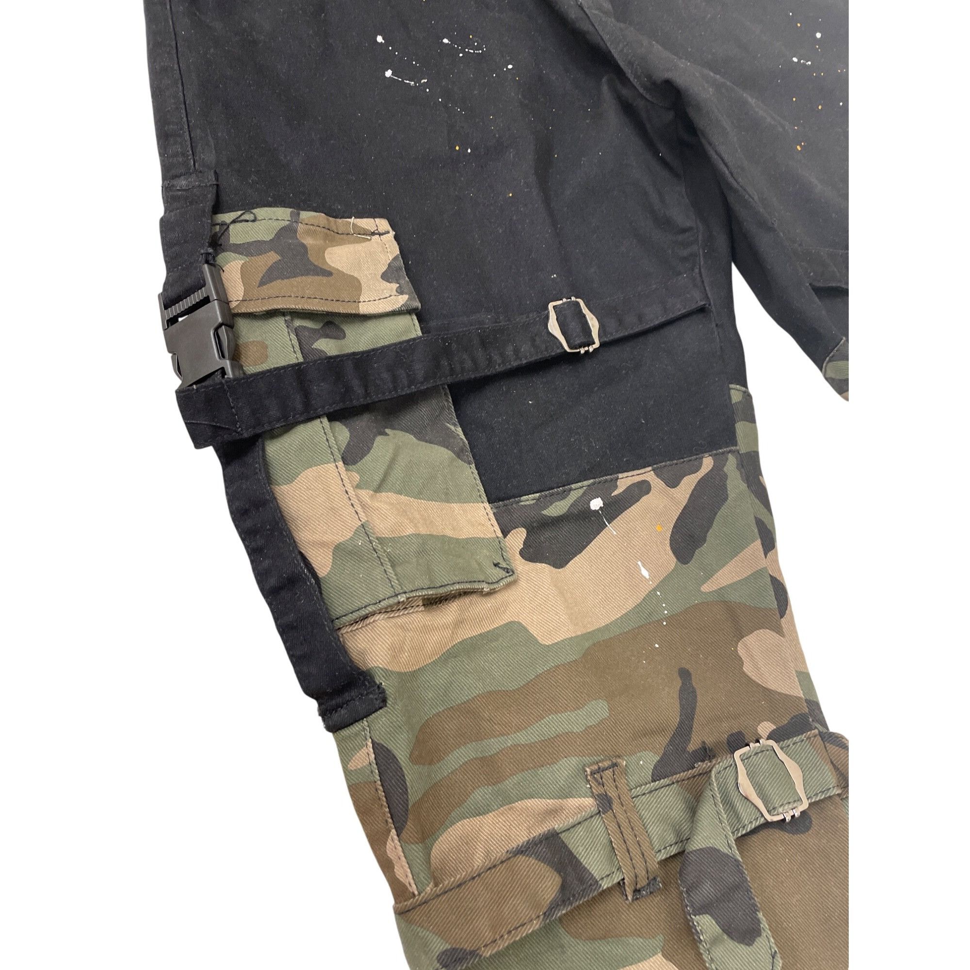 Other Kloud 9 Mens Black Camo Cargo Jeans Pants Size 40x32 SKU 854 Size US 40 / EU 56 - 3 Thumbnail