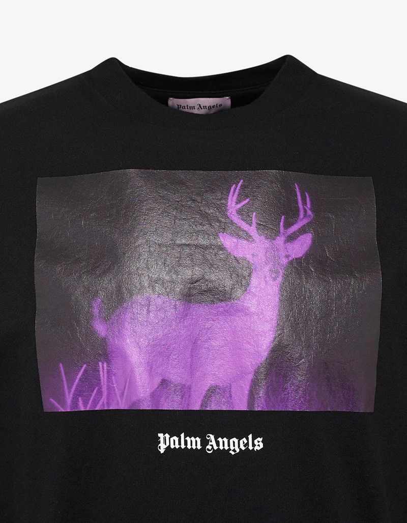 Palm Angels PALM ANGELS Night Vision Deer T-Shirt black Size XXS / US 00 / IT 34 - 2 Thumbnail