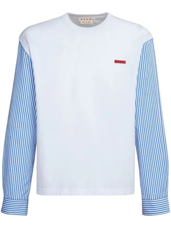 o1srvl11e0724 T-Shirt in Blue/White