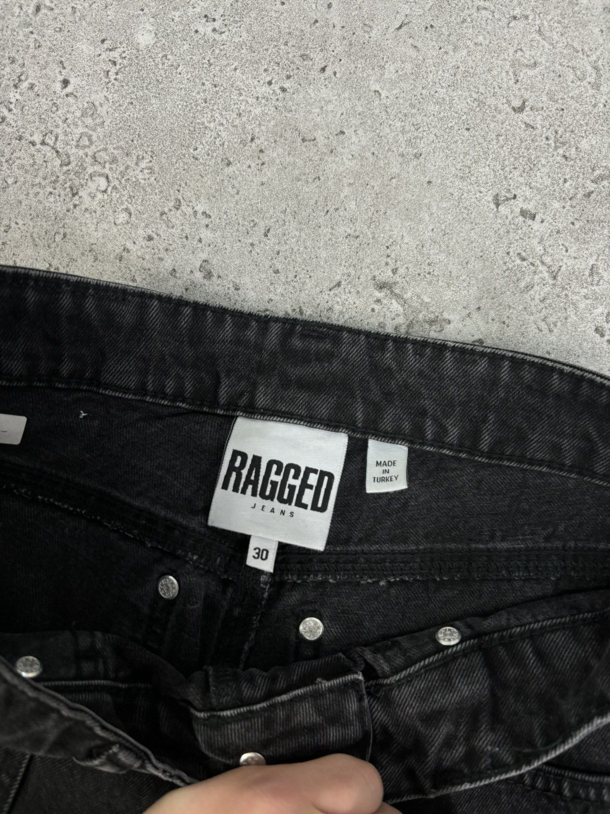 Vintage Vintage Ragged Jeans Avantgarde Denim Cargo Pants Rare Y2K Size US 30 / EU 46 - 7 Thumbnail