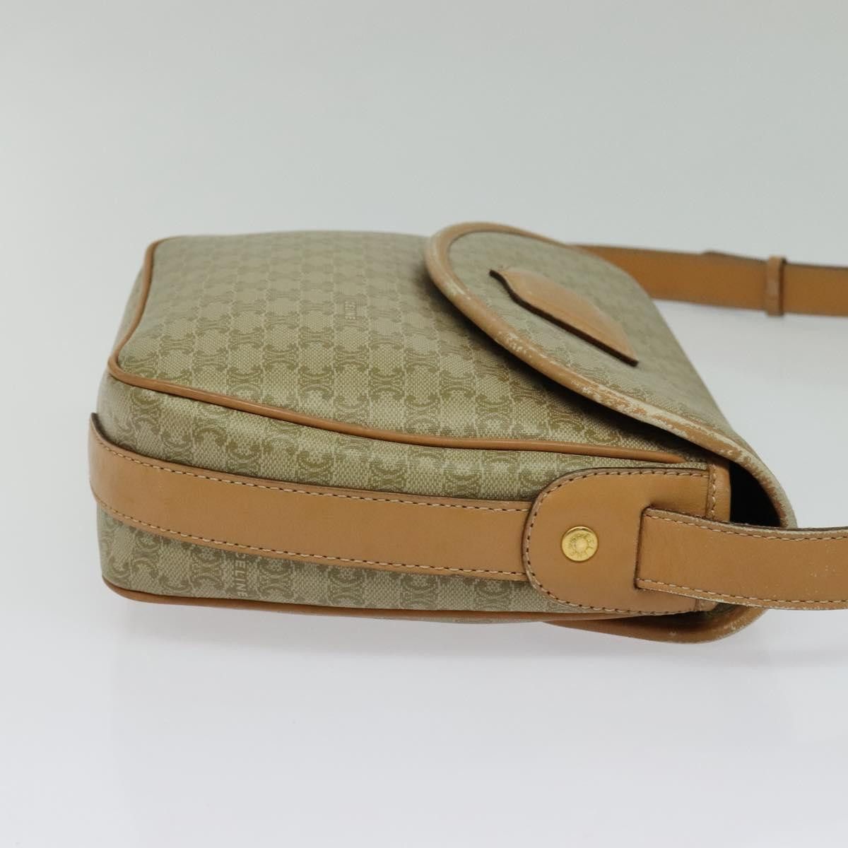 Celine CELINE Macadam Canvas Shoulder Bag Pvc Beige Gold Size ONE SIZE - 5 Thumbnail