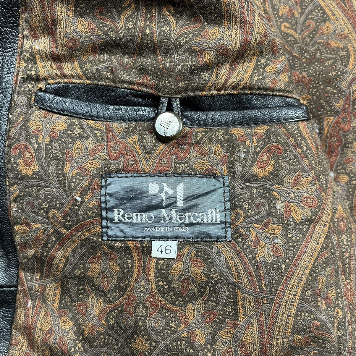 Vintage Remo mercalli multi pocket leather jacket like cp company Size US S / EU 44-46 / 1 - 7 Thumbnail