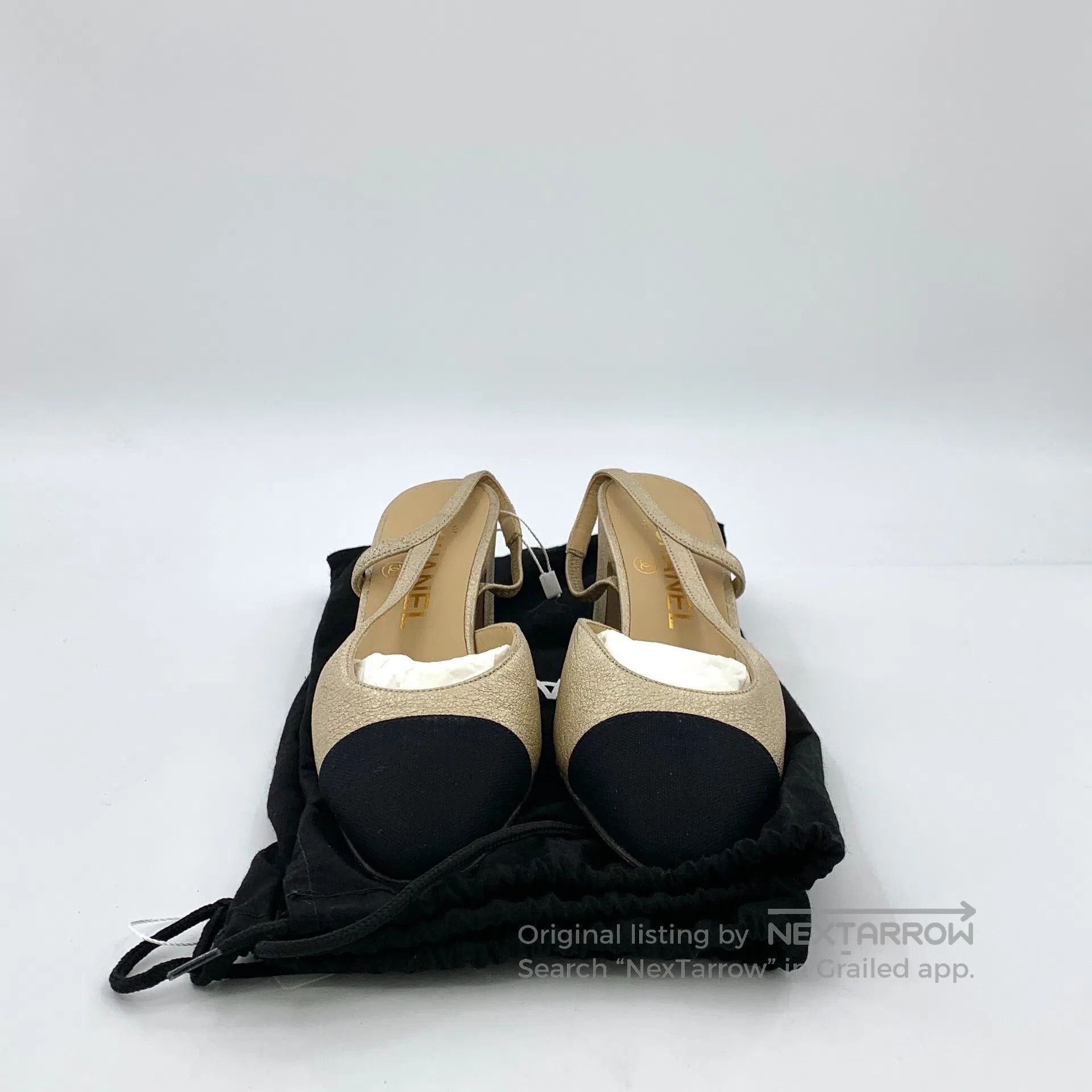 Chanel Chanel Color-Blocked Round Toe One-Strap Chunky Heel High Size US 5 / IT 35 - 8 Thumbnail