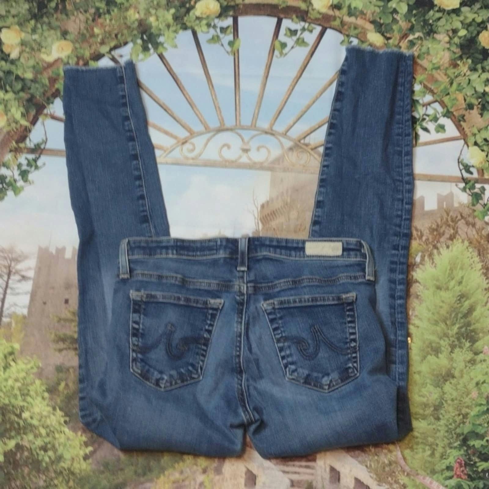 AG Adriano Goldschmied Ag Adriano Goldschmied legging ankle fringe jeans size 27r Size 28" / US 6 / IT 42 - 4 Thumbnail