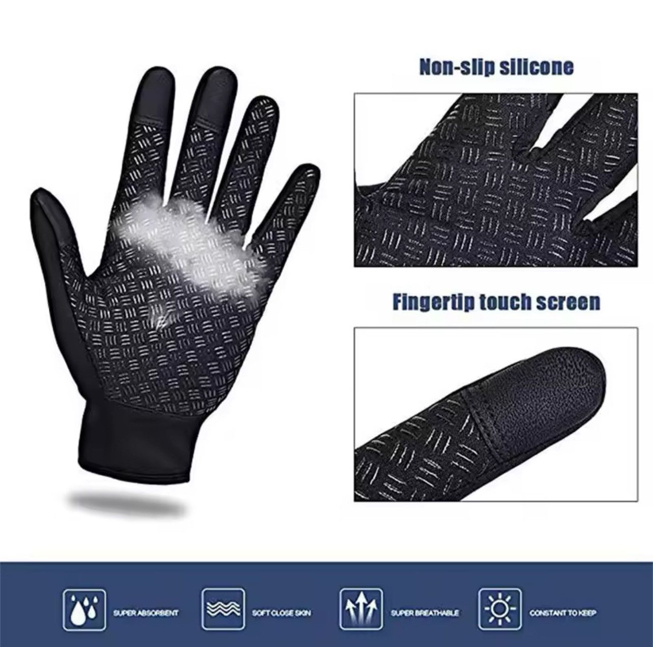 Other Winter Gloves For Men with Waterproof funtion Size ONE SIZE - 2 Thumbnail