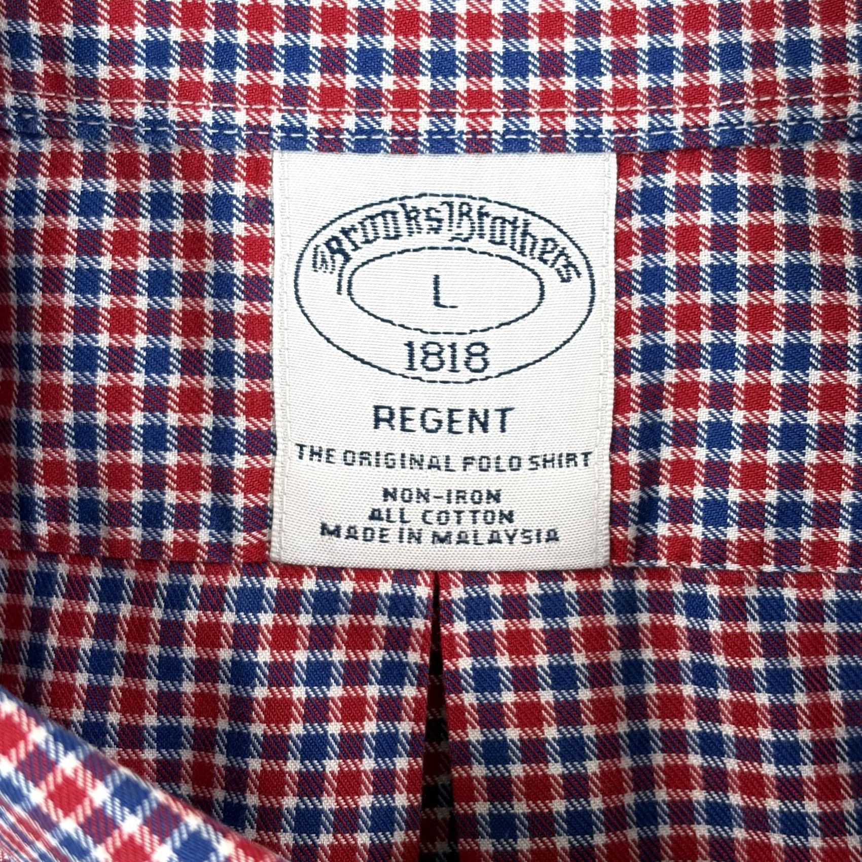 Brooks Brothers Brooks Brothers Regent Fit Shirt Red White Blue Check USA Men Large Preppy NWOT Regular Fit Long Sleeve Button-Up Non-Iron Wrinkle Resistant Size US L / EU 52-54 / 3 - 2 Thumbnail
