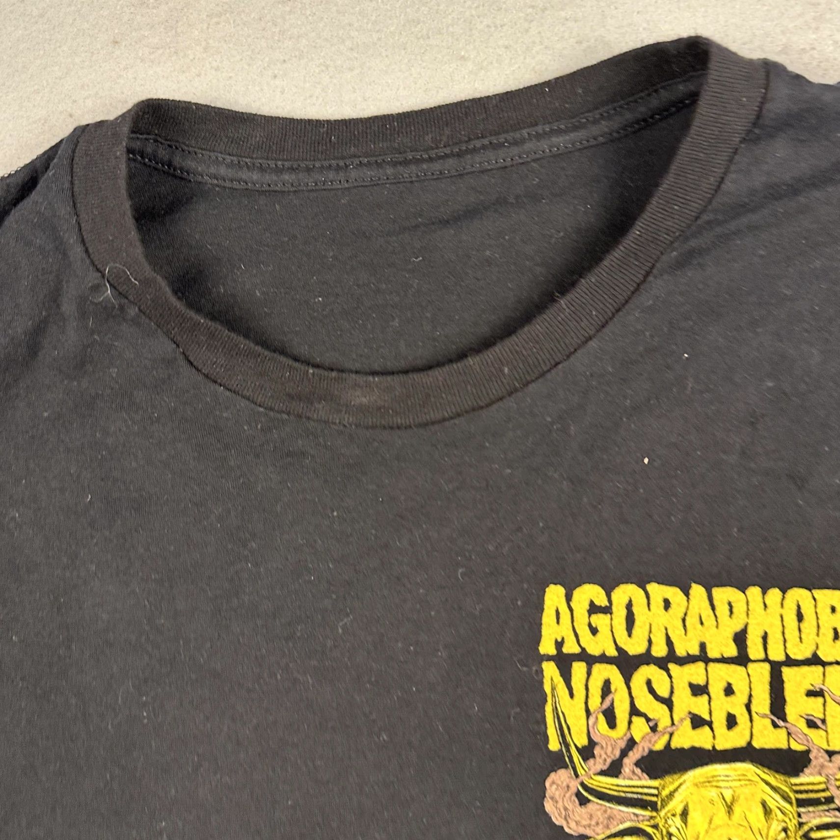 Vintage VINTAGE Agoraphobic Nosebleed Shirt Mens Small Black Long Sleeve Band Graphic Metal Size US M / EU 48-50 / 2 - 7 Thumbnail