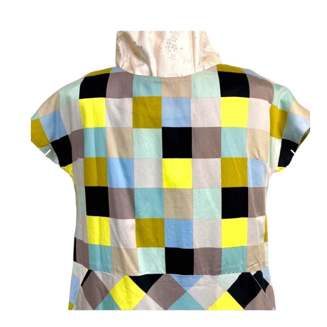 Marimekko Marimekko TASAR Colorful Checker Mini Dress Geometric 34/XS Size XS / US 0-2 / IT 36-38 - 3 Thumbnail