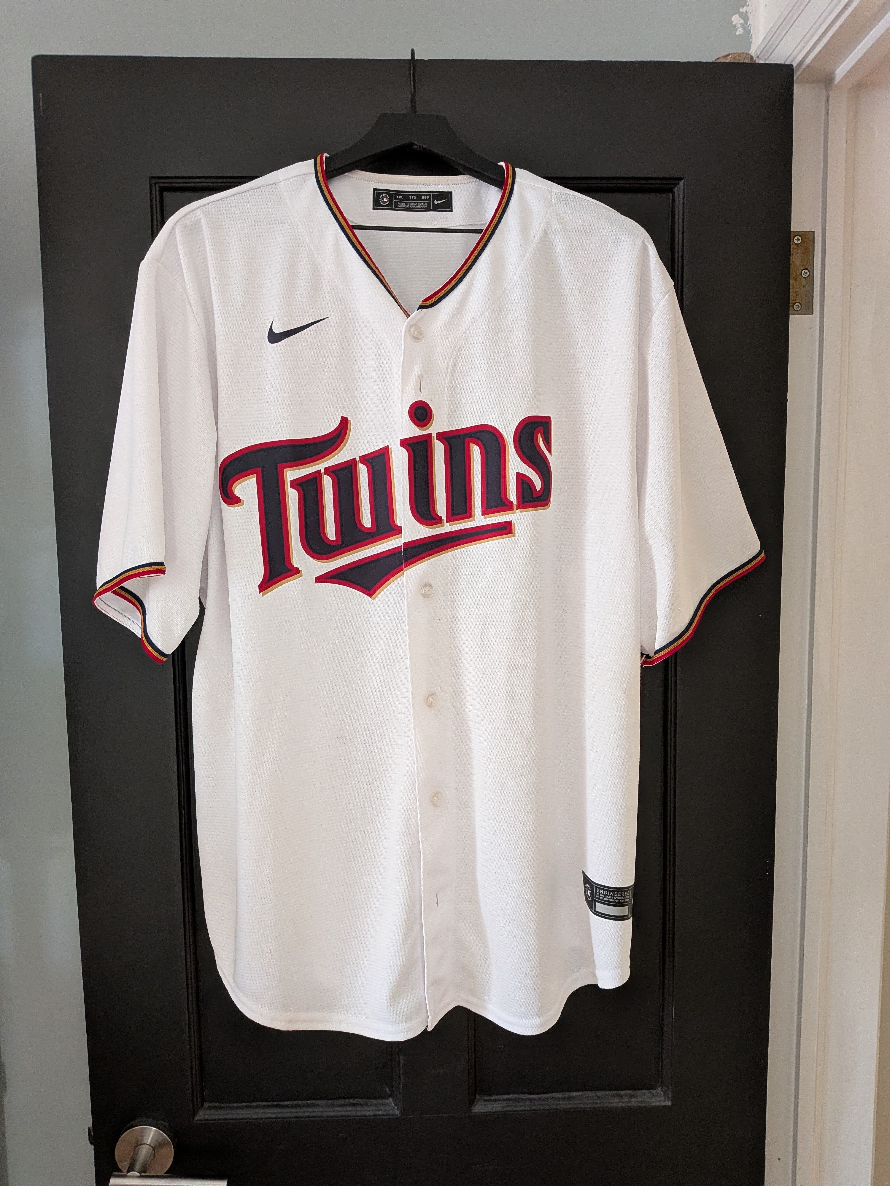 Nike Minnesota Twins Button-Front Home Jersey Size US XXL / EU 58 / 5 - 1 Thumbnail