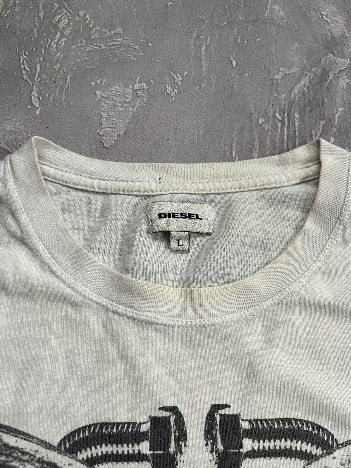 Diesel Diesel Big Logo Heart D T-shirt Size L Size US L / EU 52-54 / 3 - 5 Thumbnail