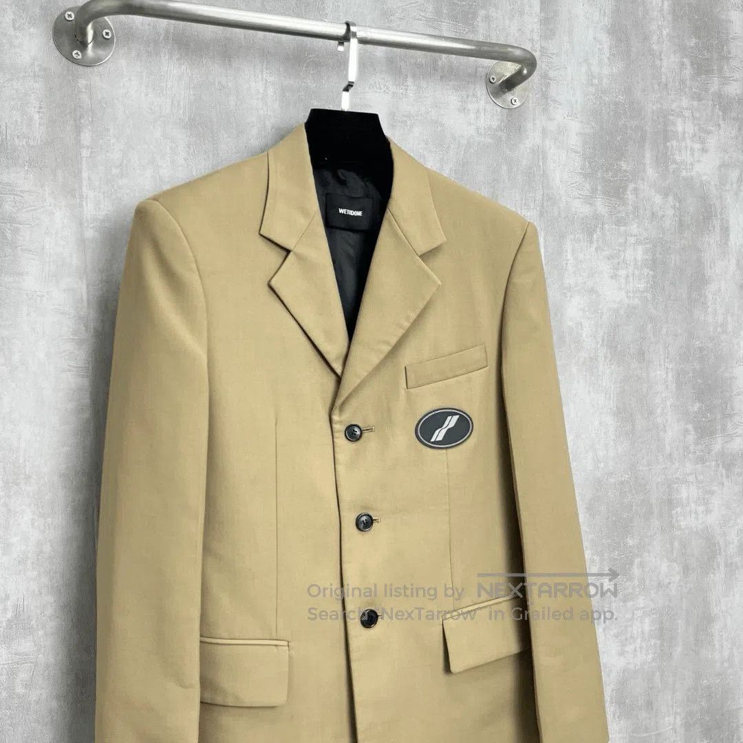 WE11DONE Welldone Logo Casual Blazer. Size S / US 4 / IT 40 - 2 Thumbnail