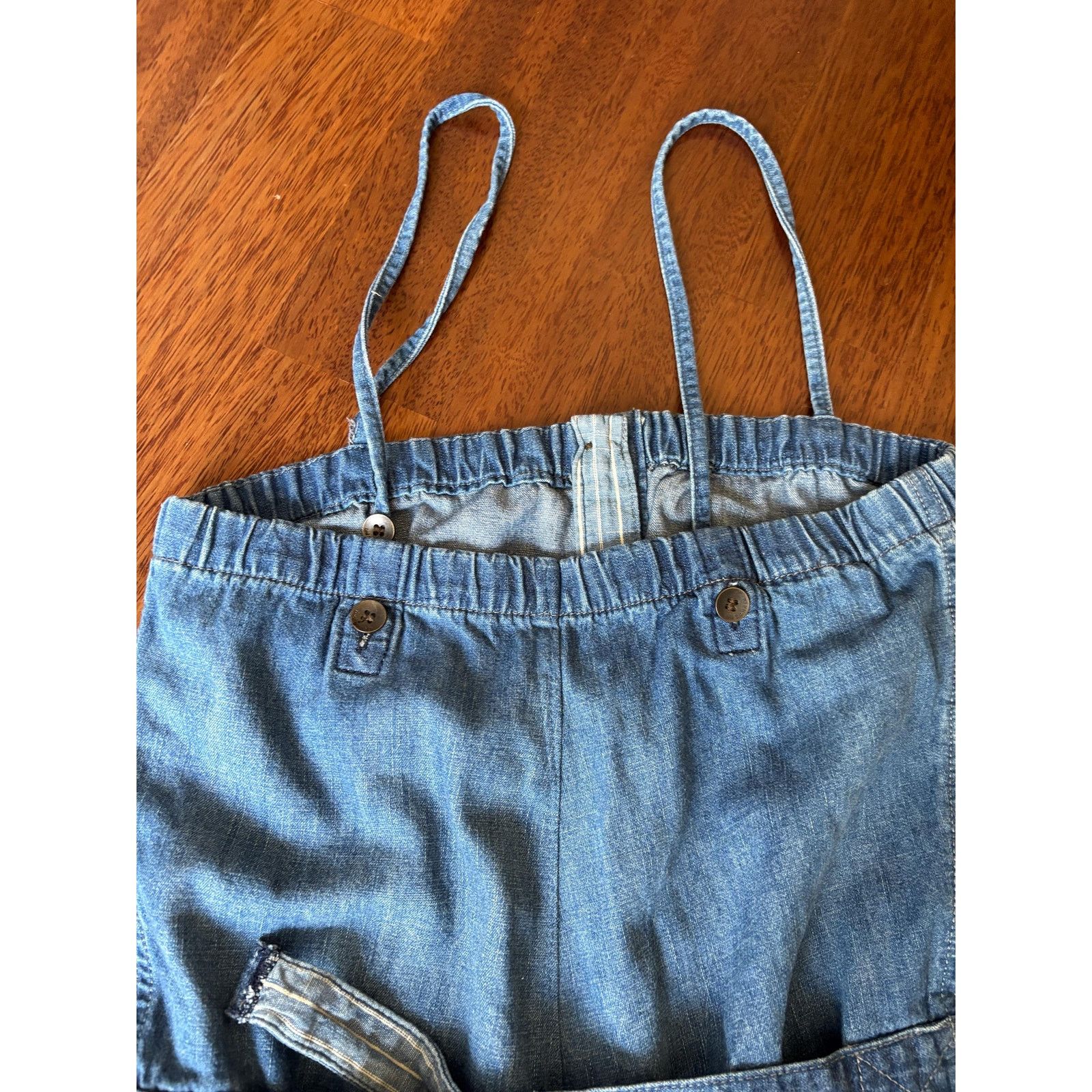 Japanese Brand × Levi's × Levi's Vintage Clothing Levi’s Denim Jumpsuit M 100% Cotton Anchor Patch Vintage Size 27" / US 4 / IT 40 - 8 Thumbnail