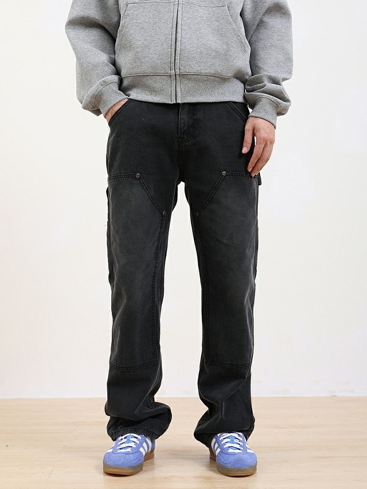 double knee skate hiphop grunge jeans