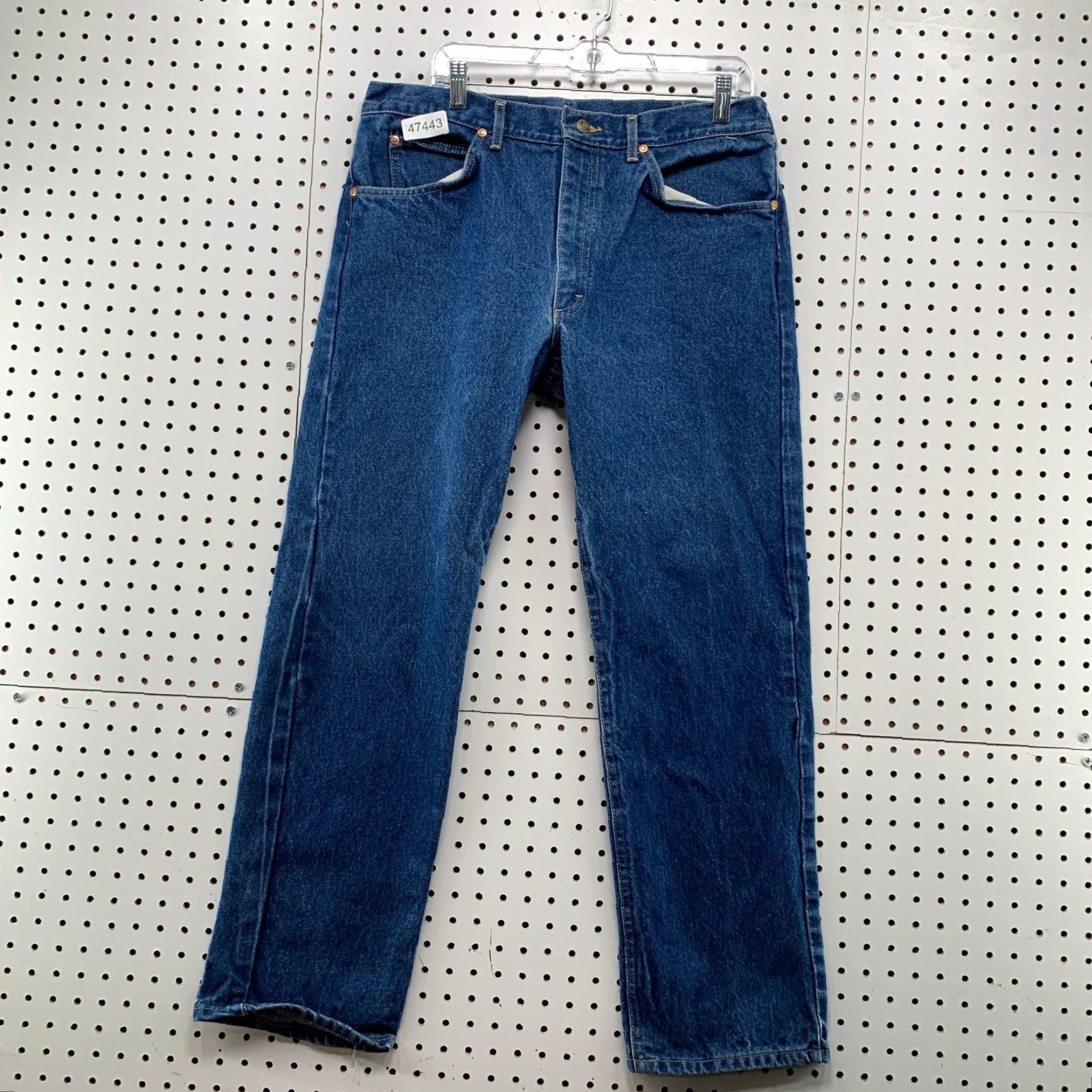 Lee VINTAGE Lee Denim Jeans Mens 35x29 Blue Straight Fit 35 29 90s United States Denim Jeans Mens Blue Straight Fit 90s Size US 35 - 2 Thumbnail