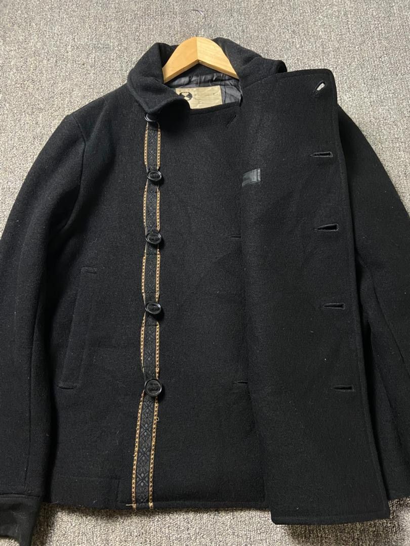 Final Home Final Home Double Breasted Wool Blend Peacoat (201) Size US XS / EU 42 / 0 - 9 Thumbnail