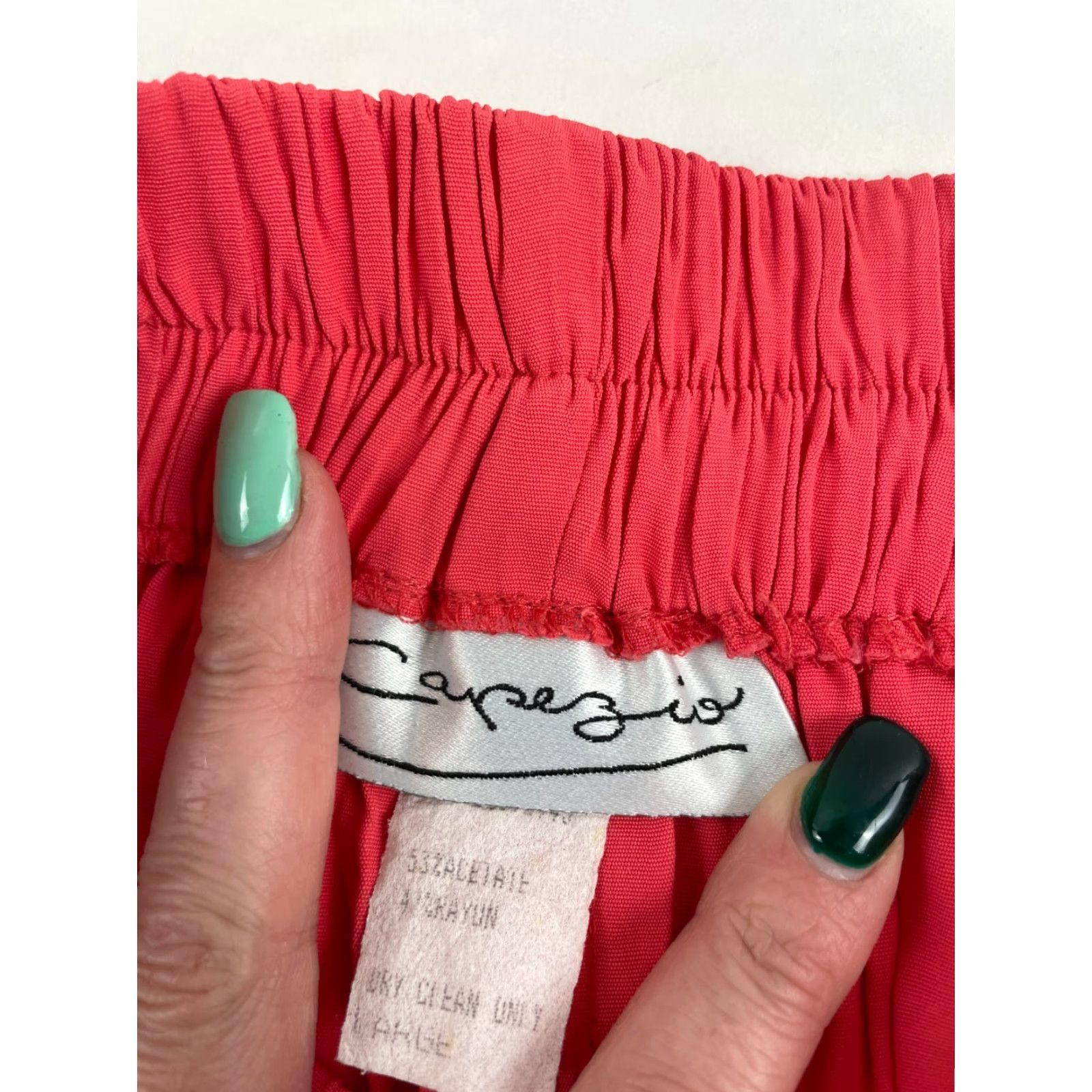Vintage Capezio Shorts Women's Large Pink High Rise Waist Band Size 36" / US 14 / IT 50 - 6 Thumbnail