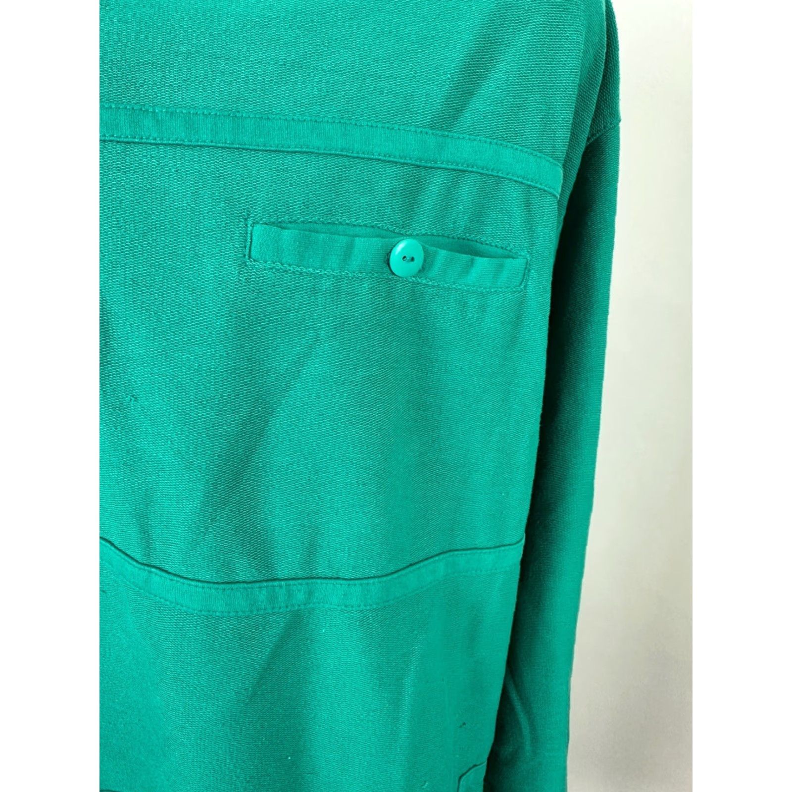 Vintage VINTAGE Hill & Archer Polo Shirt Men XL Green Long Sleeve Banded Bottom Heavyweight Polo Shirt Casual, Preppy, Sports, Outdoor, Hipster, Retro Mens Size US XL / EU 56 / 4 - 5 Thumbnail