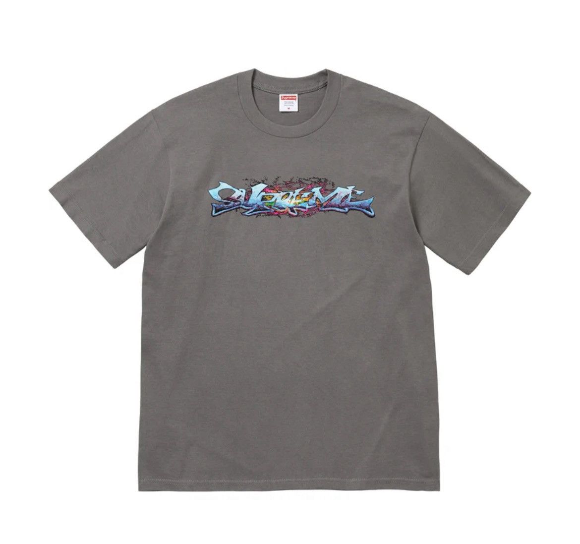 Supreme Supreme Tag Tee Charcoal FW25 Size US M / EU 48-50 / 2 - 2 Thumbnail
