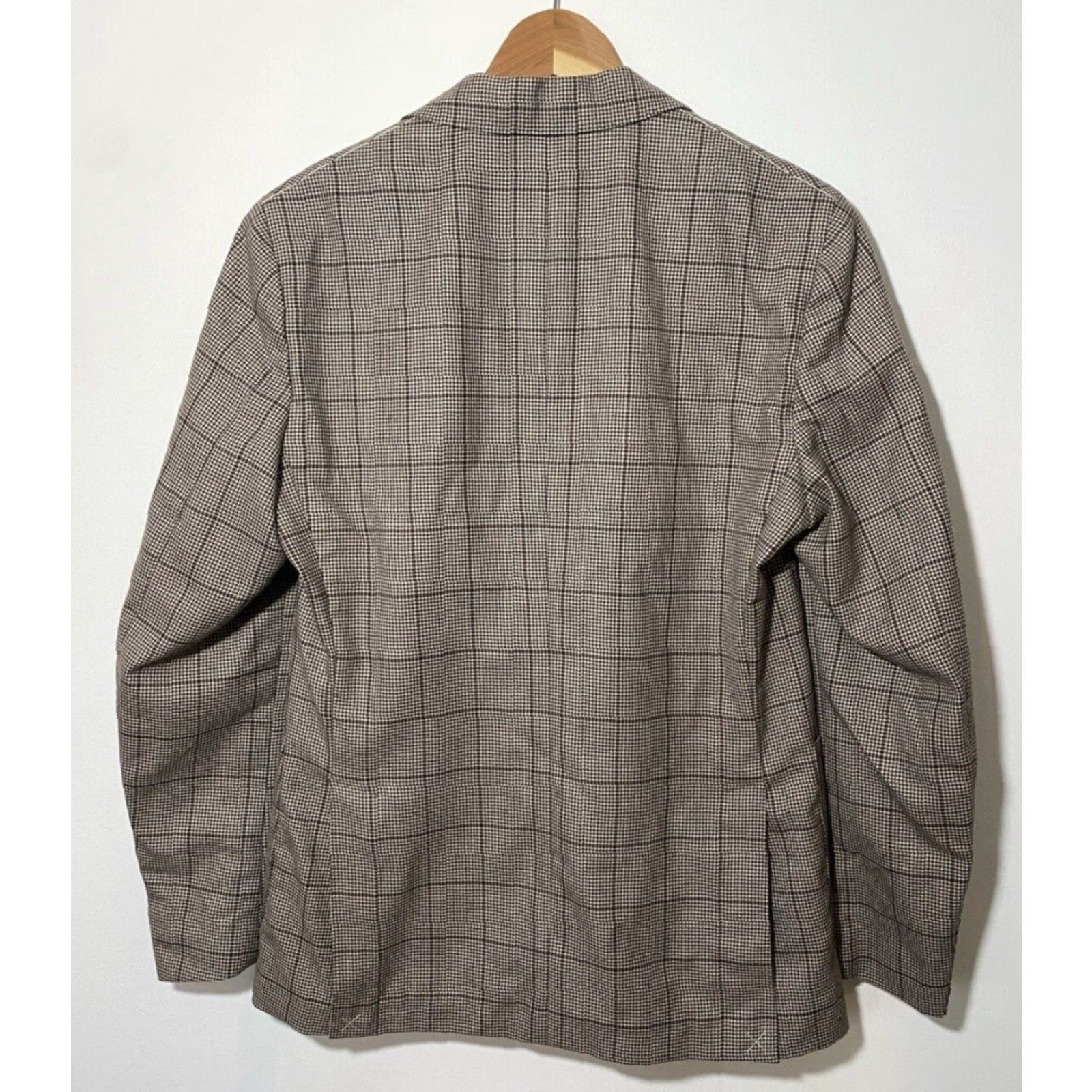 Massimo Dutti VINTAGE Massimo Dutti Wool Sport Coat Jacket Houndstooth Made in Italy Sz US 38 Mens Jacket Brown NWT Italy 38 Sport Coat Size US XXS / EU 40 - 3 Thumbnail