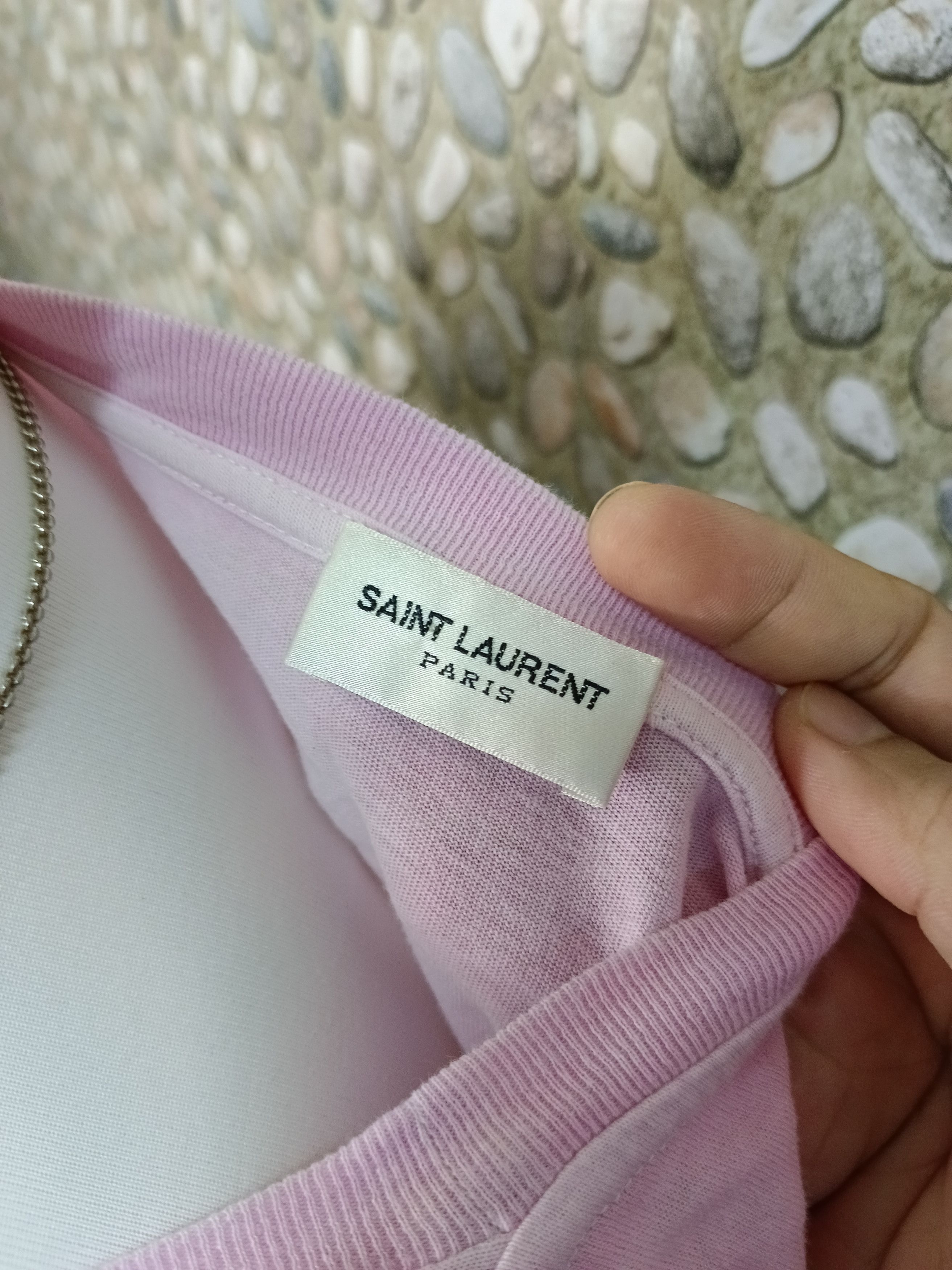 Saint Laurent Paris Saint Laurent Rive Gauche logo t-shirt oversized(SIZE XS) Size US XS / EU 42 / 0 - 6 Thumbnail