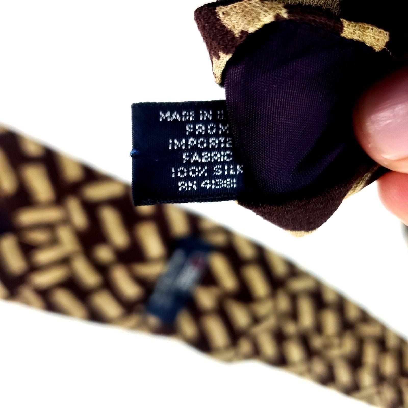 Polo Ralph Lauren Polo Ralph Lauren Neiman Marcus Textured Silk Tie Brown Shor Size ONE SIZE - 5 Thumbnail