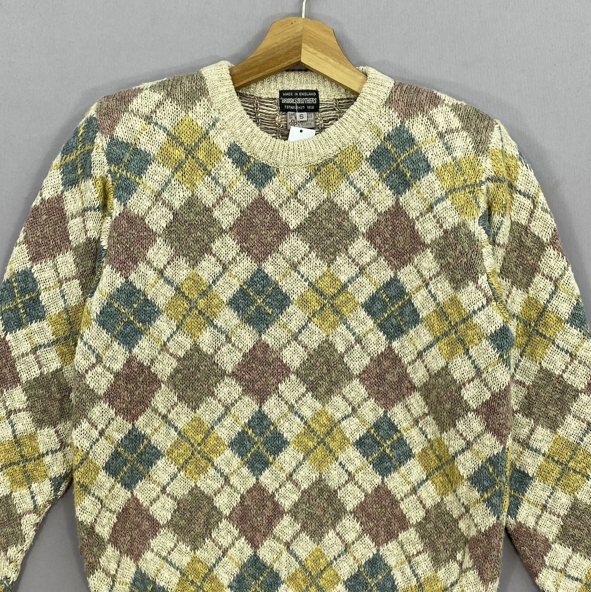Brooks Brothers Vintage Brooks Brothers Argyle Sweater Pullover Knitwear Size US S / EU 44-46 / 1 - 3 Thumbnail