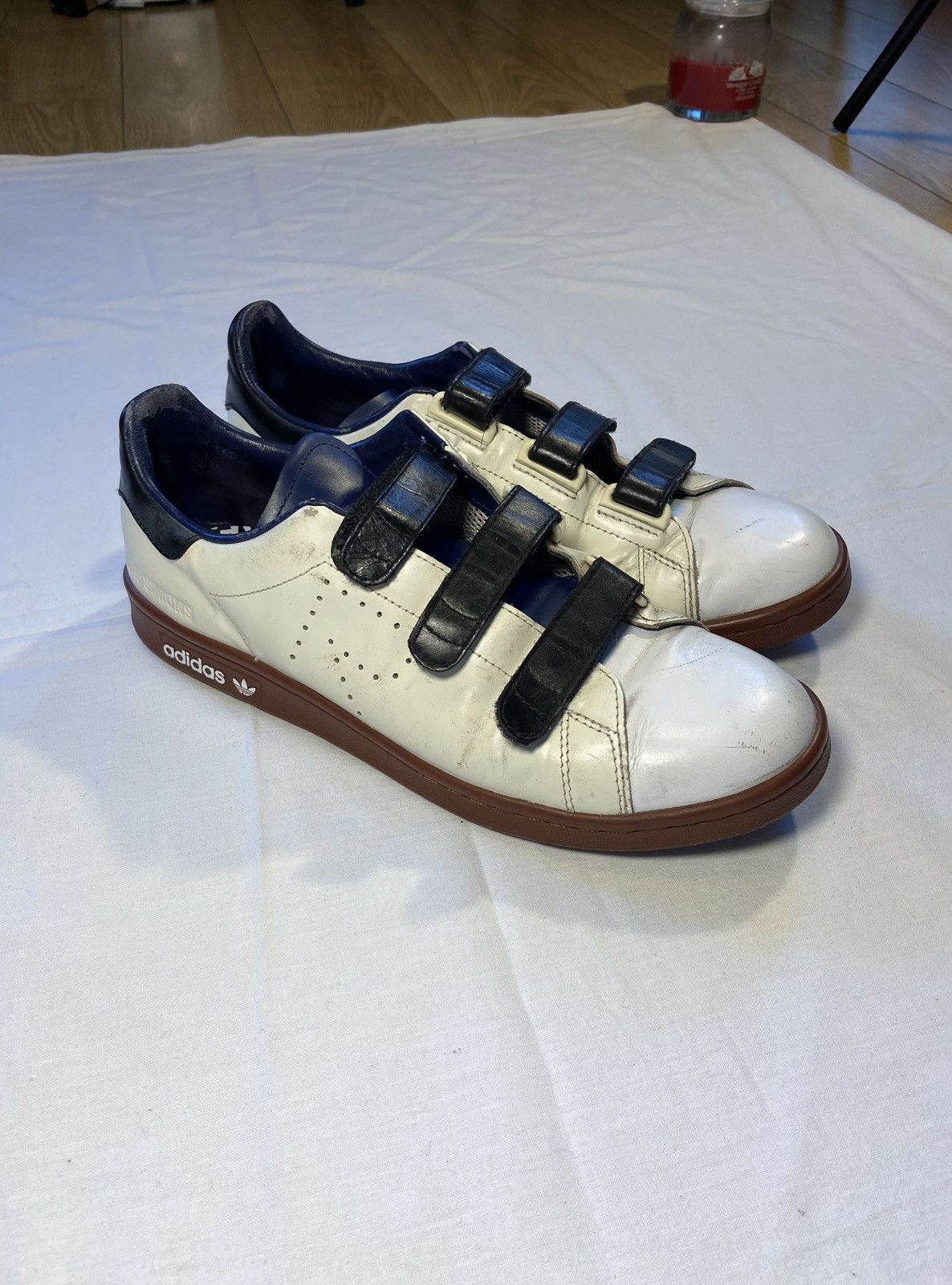 Adidas × Raf Simons Stan Smith with velcro straps with navy black and Brown Size US 9 / EU 42 - 1 Thumbnail