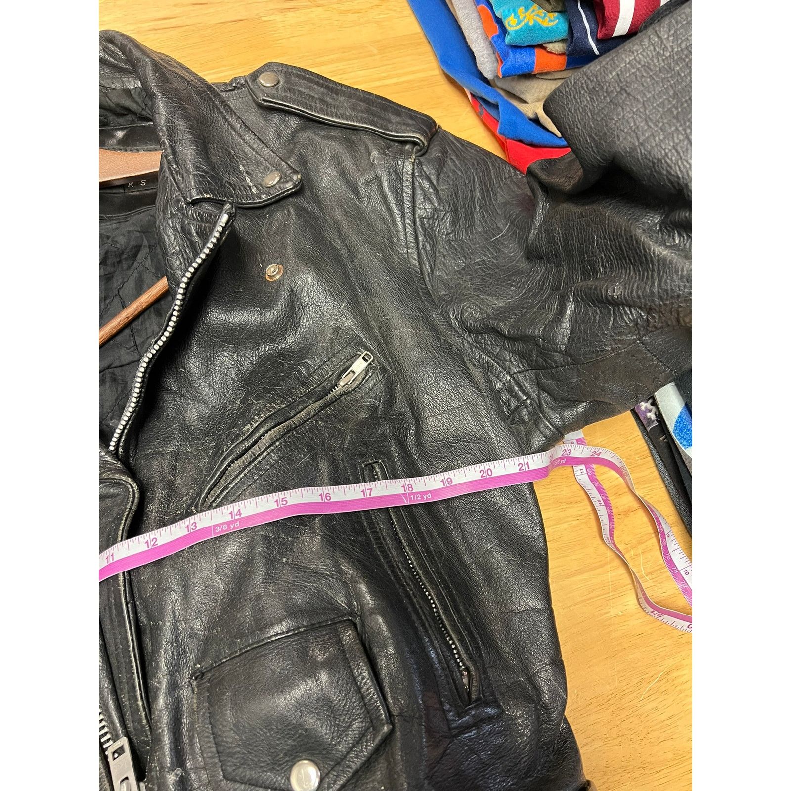 Vintage Vintage Storm Leathers Jacket Full Zip Leather Gear Large Size US L / EU 52-54 / 3 - 17 Thumbnail