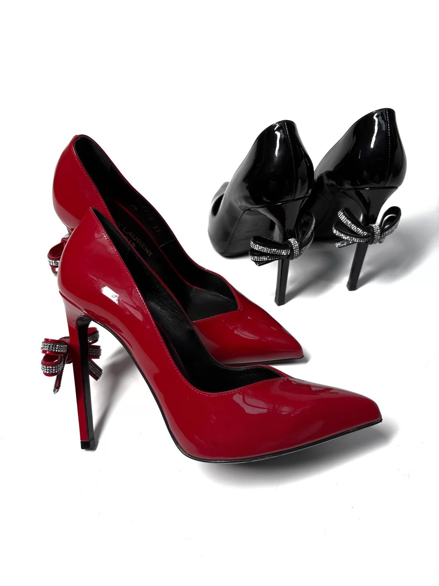Saint Laurent Paris Saint Laurent SLP16AW Hedi Farewell Bow Heels 37 Size US 6.5 / IT 36.5 - 3 Thumbnail