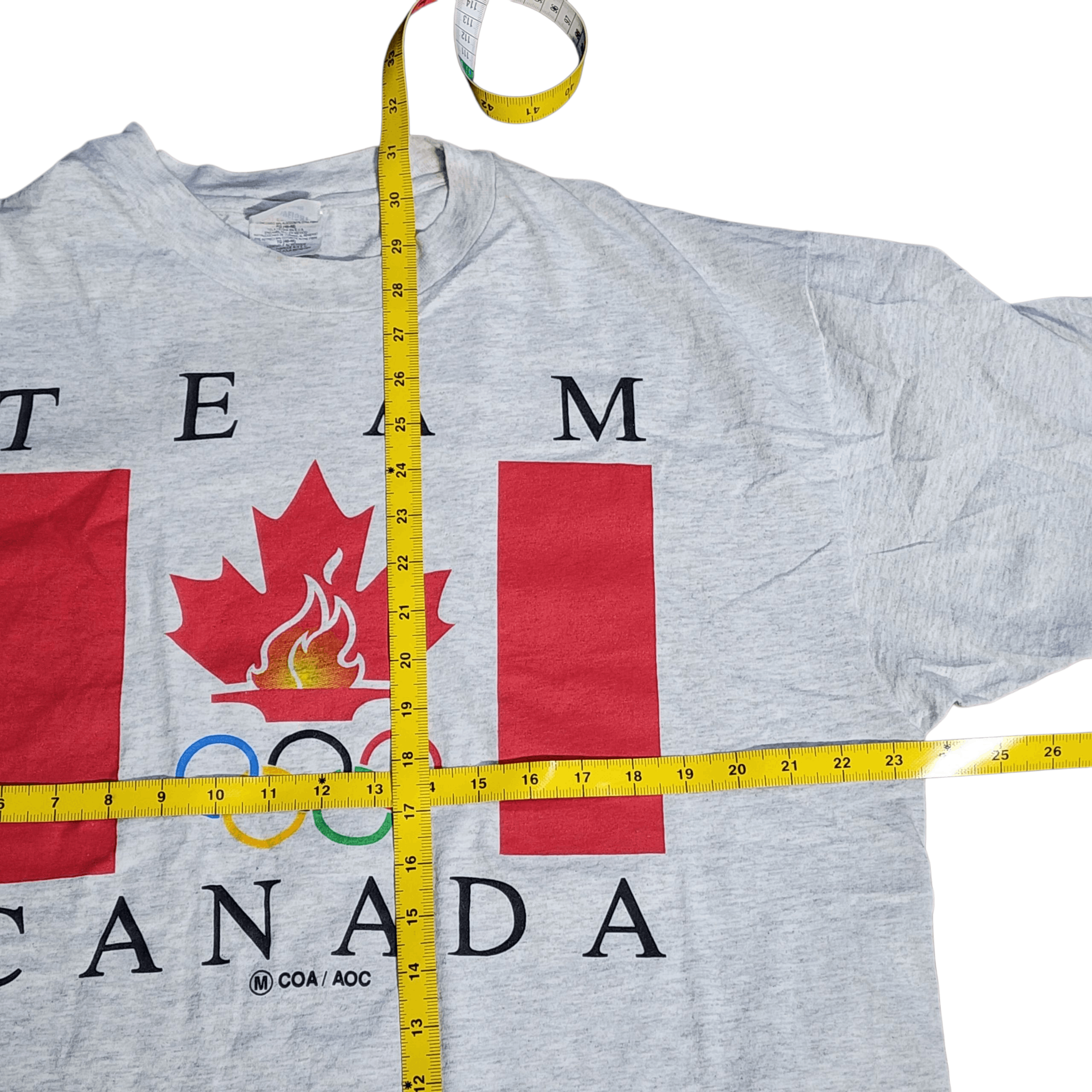 Vintage Rare Vintage 90s Team Canada 🇨🇦 1996 tees Olympic Shirts Size US XL / EU 56 / 4 - 5 Thumbnail
