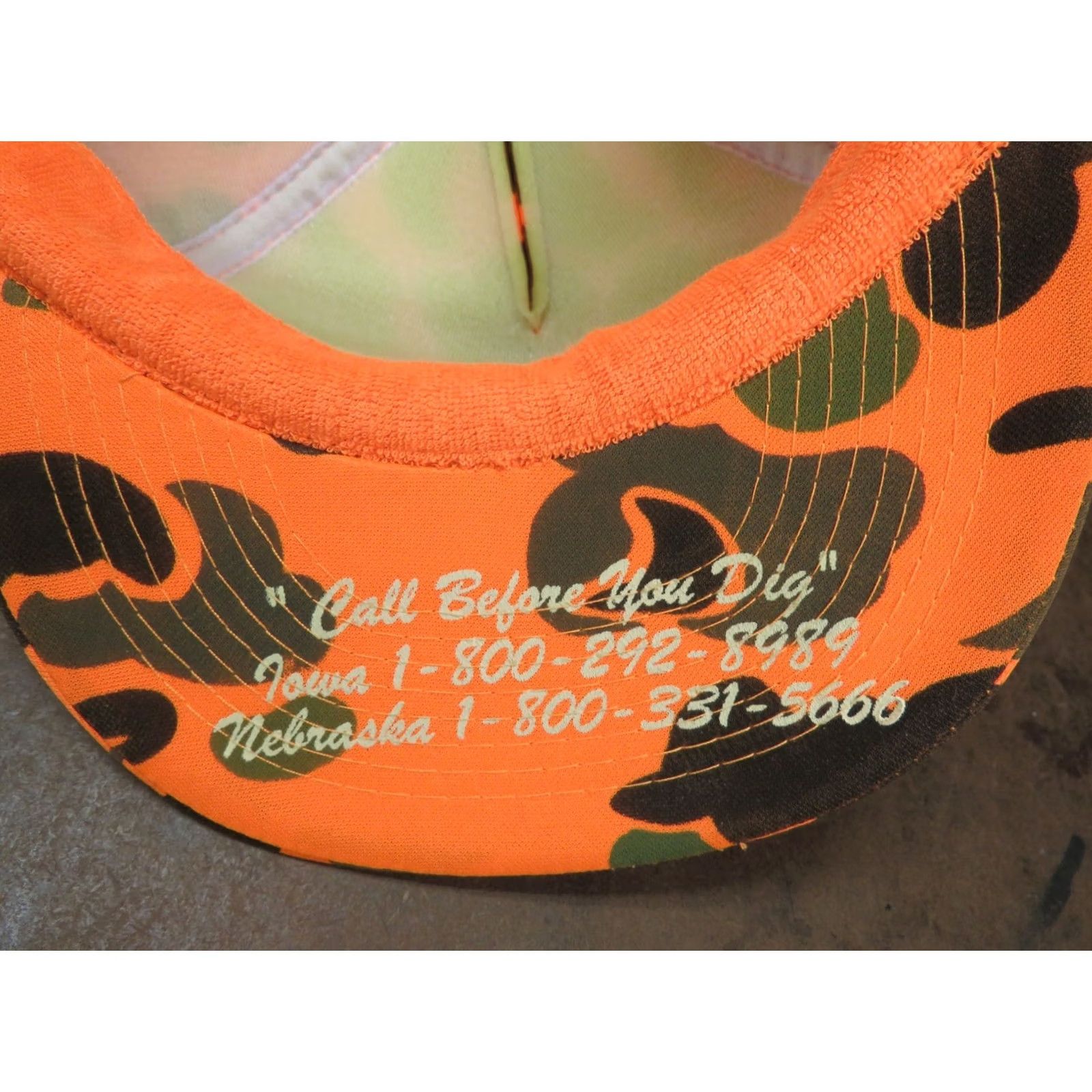 Vintage Sprint Phone Advertising Orange Camo Deer Hunting Vintage Snapback Hat Size ONE SIZE - 6 Thumbnail