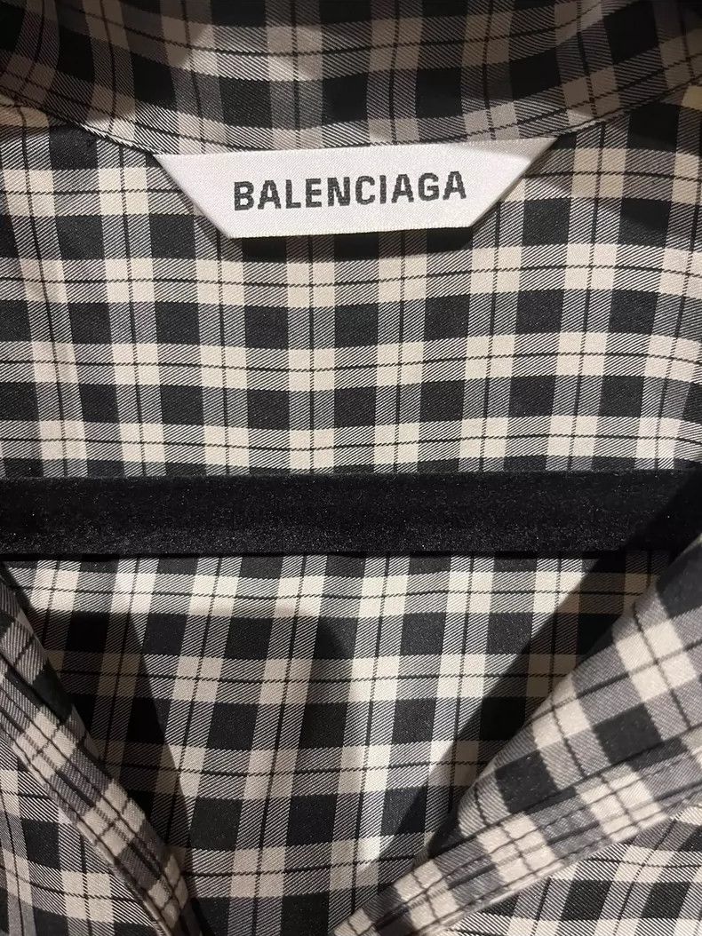 Balenciaga Balenciaga size 40 Black and white plaid shirt jacket Size M / US 6-8 / IT 42-44 - 4 Thumbnail