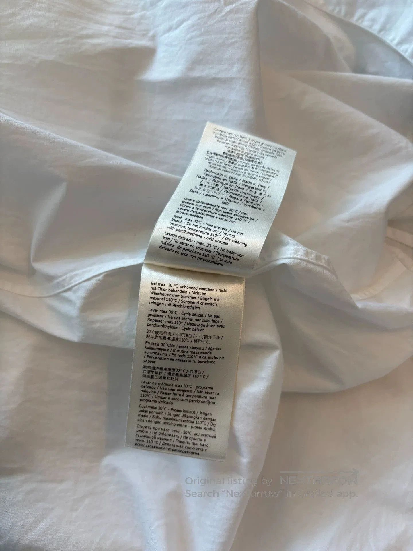 Fendi fendi white shirt with patterned cuffs. Size US S / EU 44-46 / 1 - 6 Thumbnail