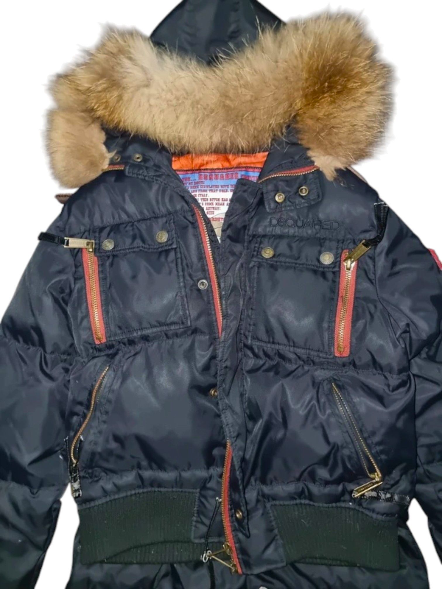 Dsquared2 Dsquared² “Fighting Dudes” Bomber Jacket w/ Fur Trim Size US M / EU 48-50 / 2 - 1 Thumbnail