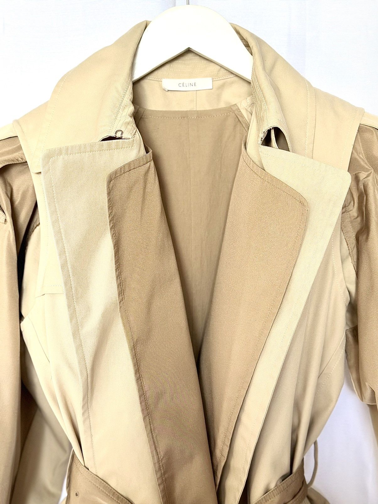 Celine Céline Phoebe Philo era double layered trend coat Size XS / US 0-2 / IT 36-38 - 6 Thumbnail