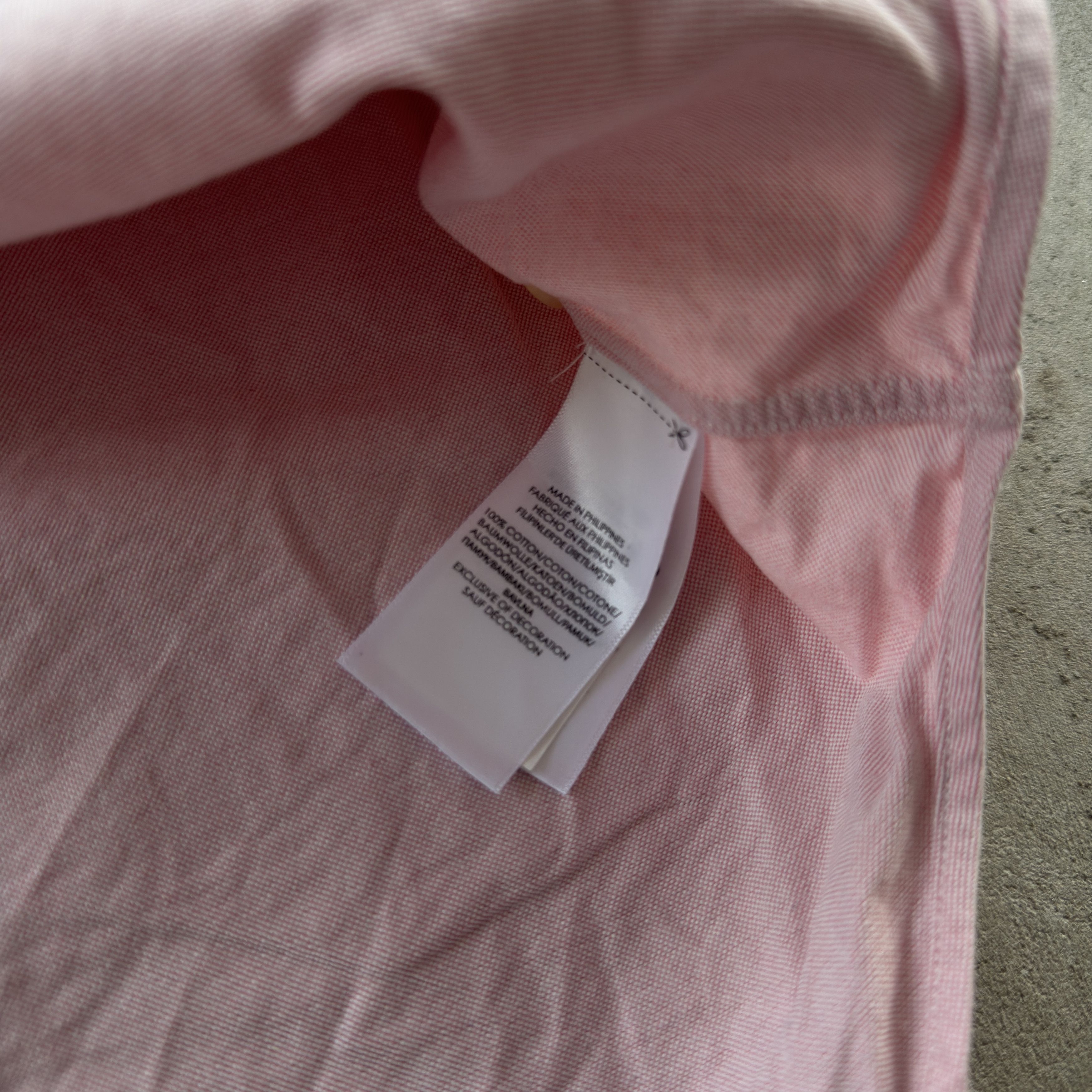 Polo Ralph Lauren Vintage Ralph Lauren Pink Oxford Slim Fit Shirt Pony Logo M Size US M / EU 48-50 / 2 - 6 Thumbnail